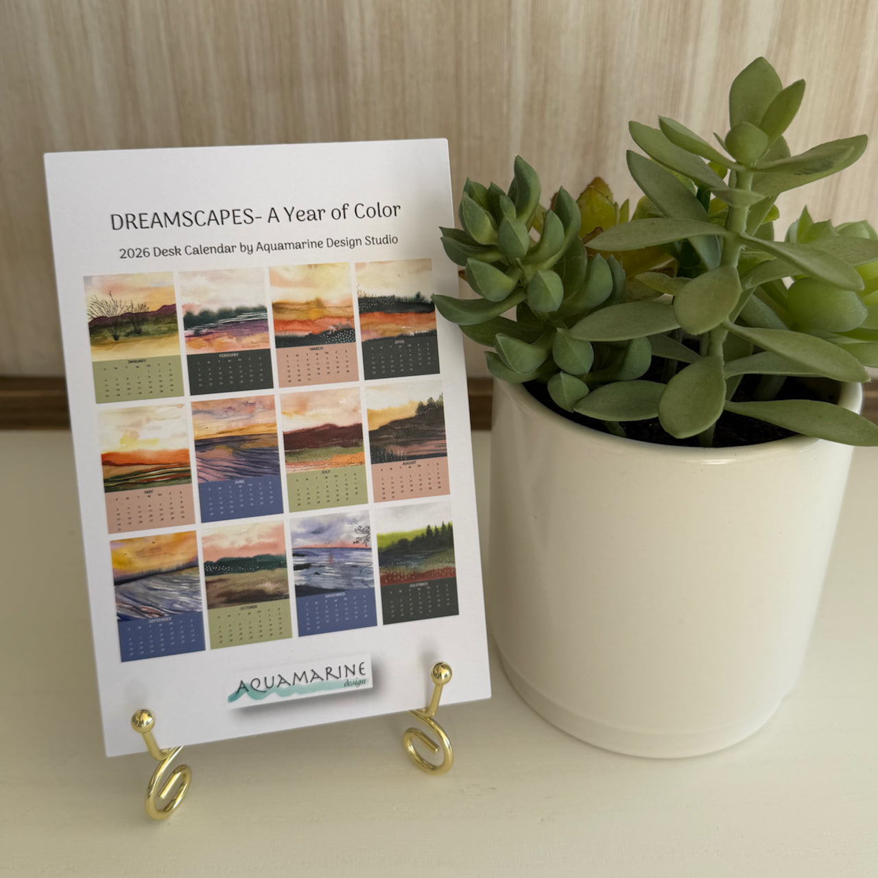 2026 Desk Calendar- Dreamscapes