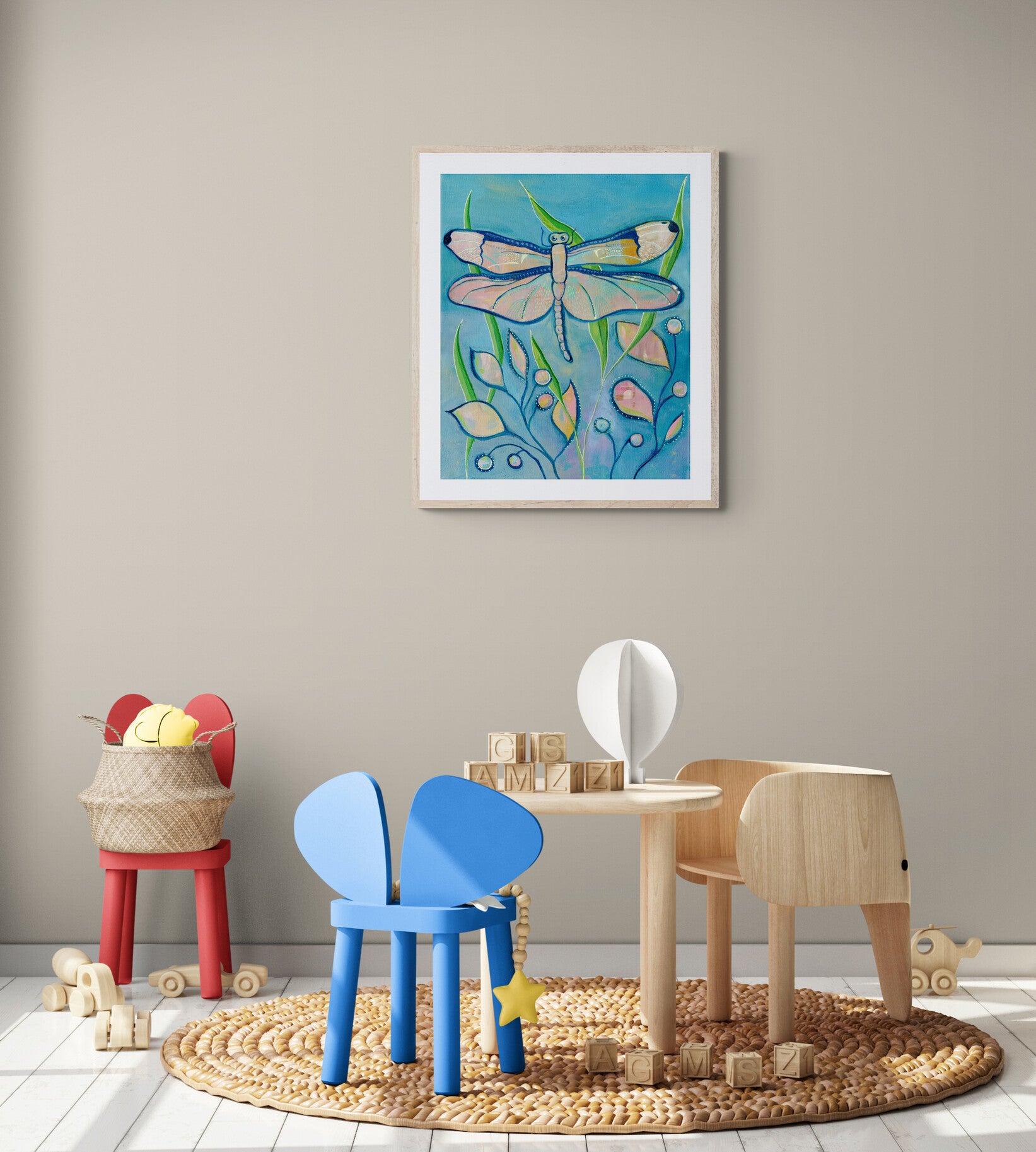 Dragonfly - Art Print - Aquamarine Design - Artistic Gifts for Women - Art by Artist Tania Herrera from Aquamarine Design Studio