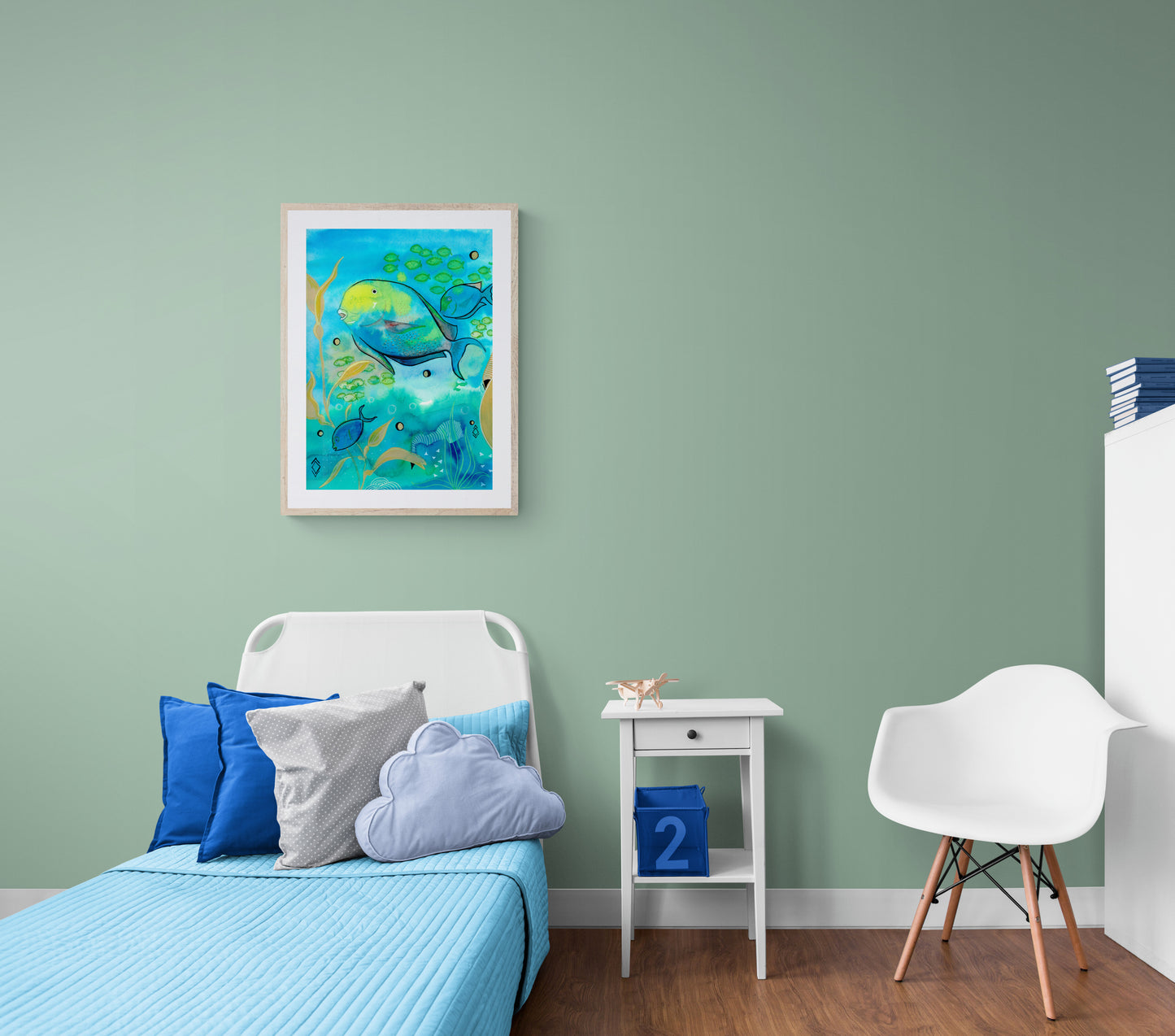 Ocean  - Art Print - Aquamarine Design - Artistic Gifts for Women - Art by Artist Tania Herrera from Aquamarine Design Studio