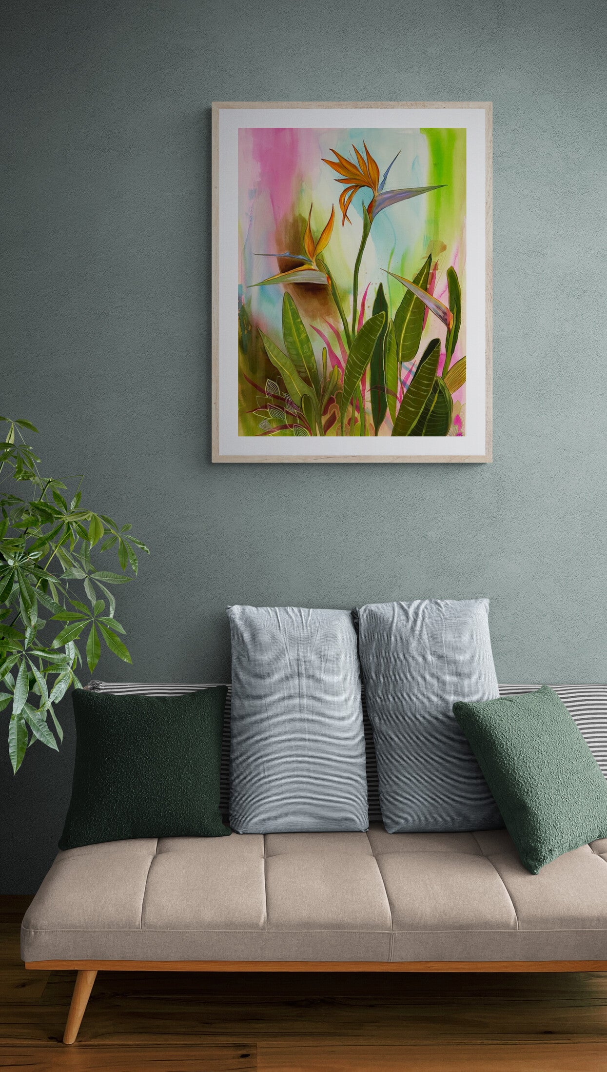 Birds of Paradise - Art Print - Aquamarine Design - Artistic Gifts for Women - Art by Artist Tania Herrera from Aquamarine Design Studio