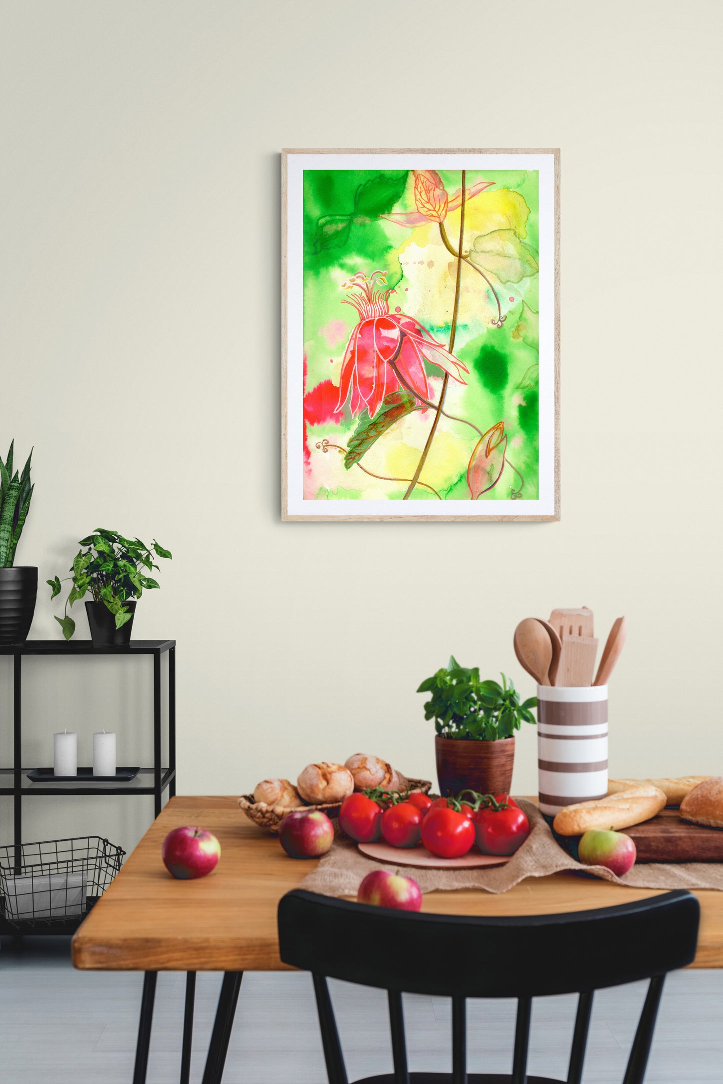 Lady in Red - Art Print - Aquamarine Design - Artistic Gifts for Women - Art by Artist Tania Herrera from Aquamarine Design Studio