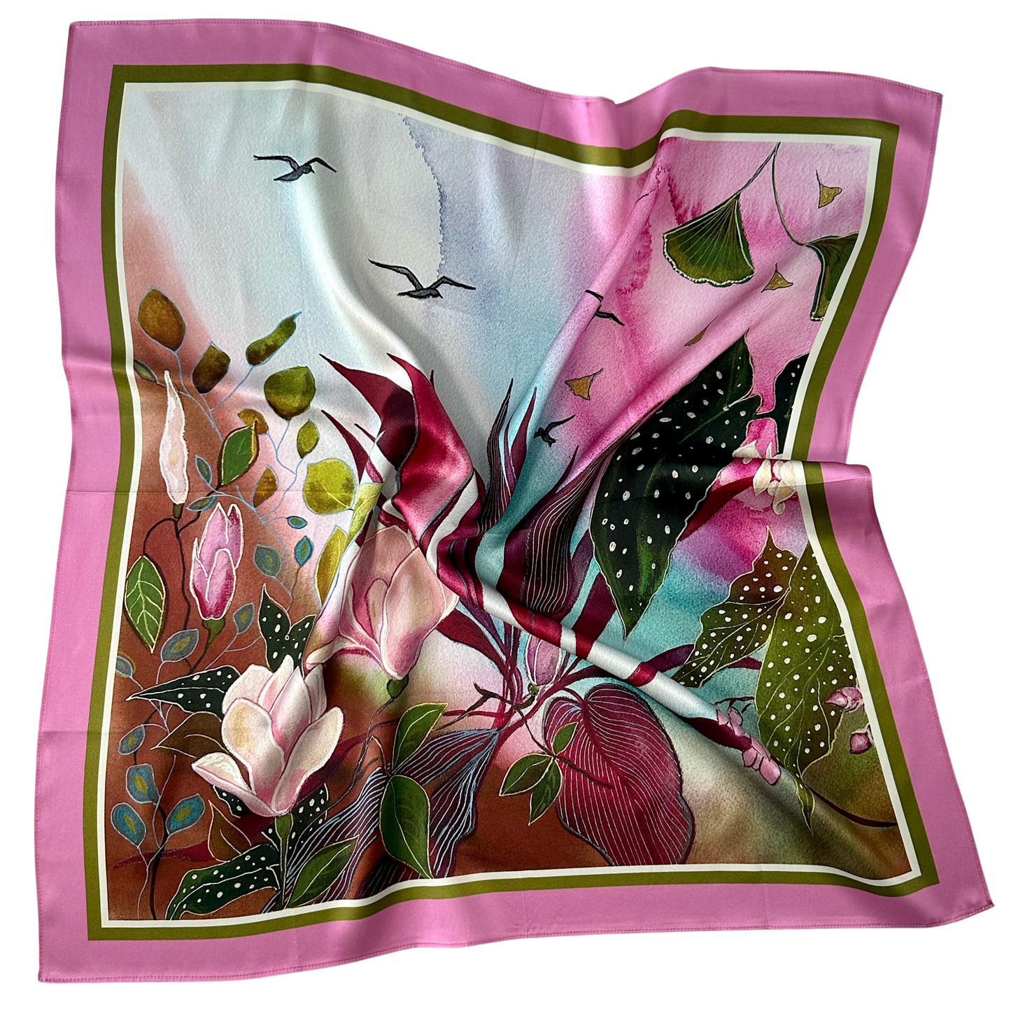 Pink Garden Scarf