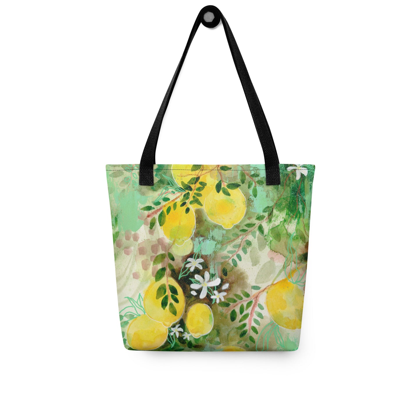 Limoni D’Amalfi Tote bag - Aquamarine Design - Artistic Gifts for Women - Art by Artist Tania Herrera from Aquamarine Design Studio
