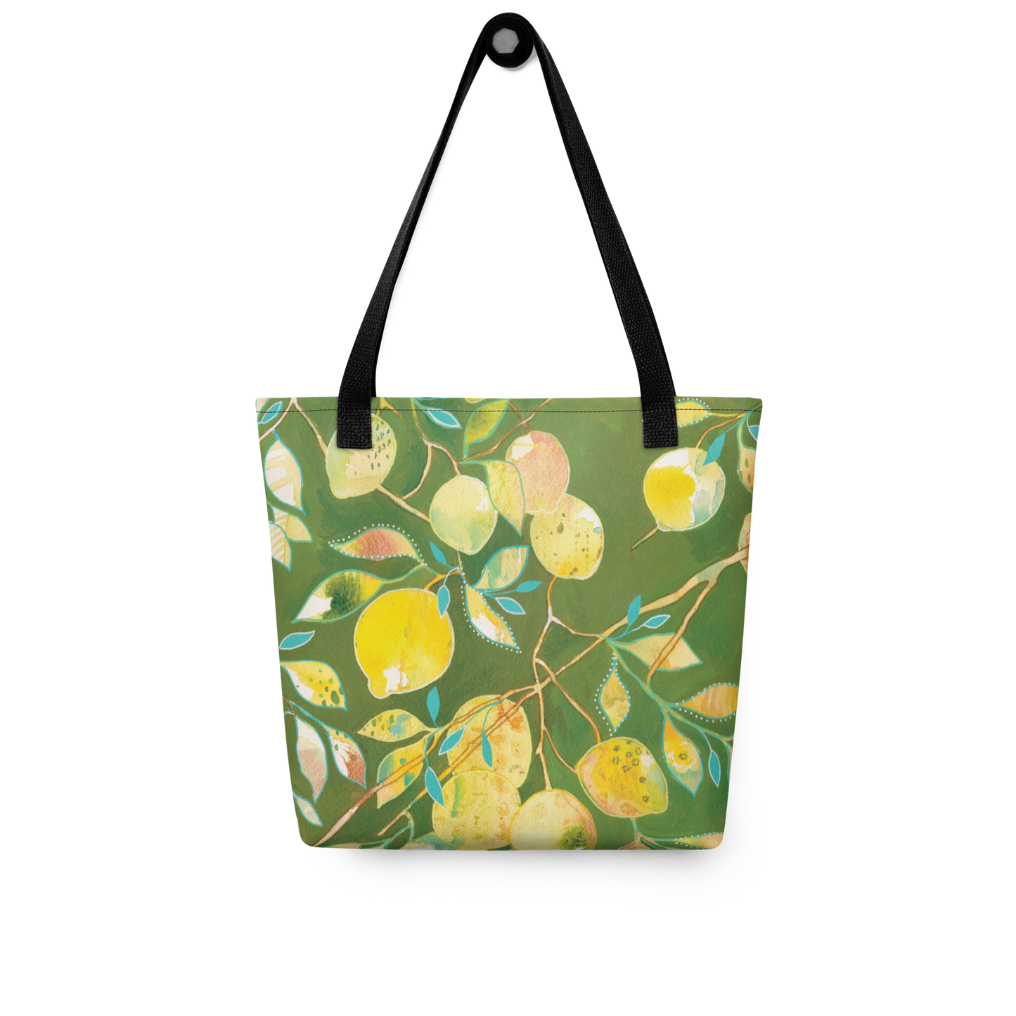 Sorrento lemons Tote bag - Aquamarine Design - Artistic Gifts for Women - Art by Artist Tania Herrera from Aquamarine Design Studio