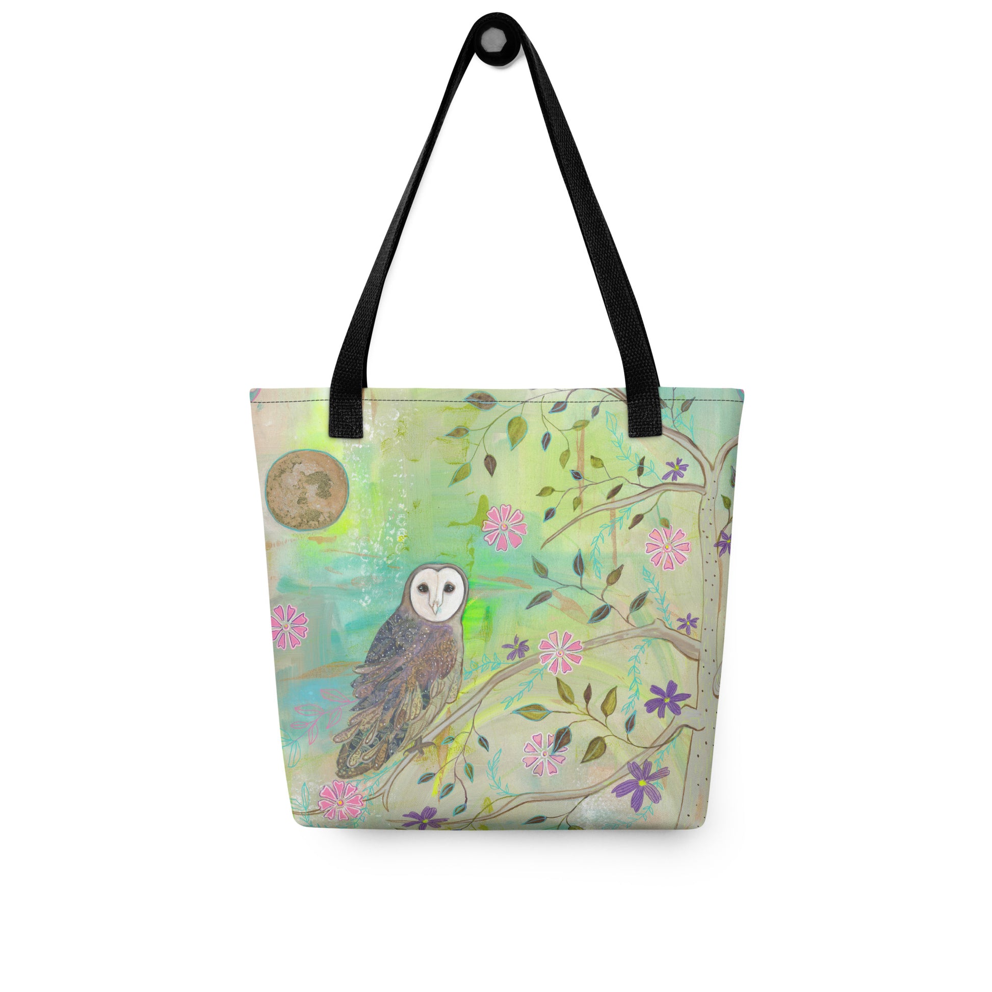 Colorful Night Tote bag - Aquamarine Design - Artistic Gifts for Women - Art by Artist Tania Herrera from Aquamarine Design Studio