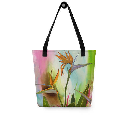 Birds of Paradise Tote bag - Aquamarine Design - Artistic Gifts for Women - Art by Artist Tania Herrera from Aquamarine Design Studio