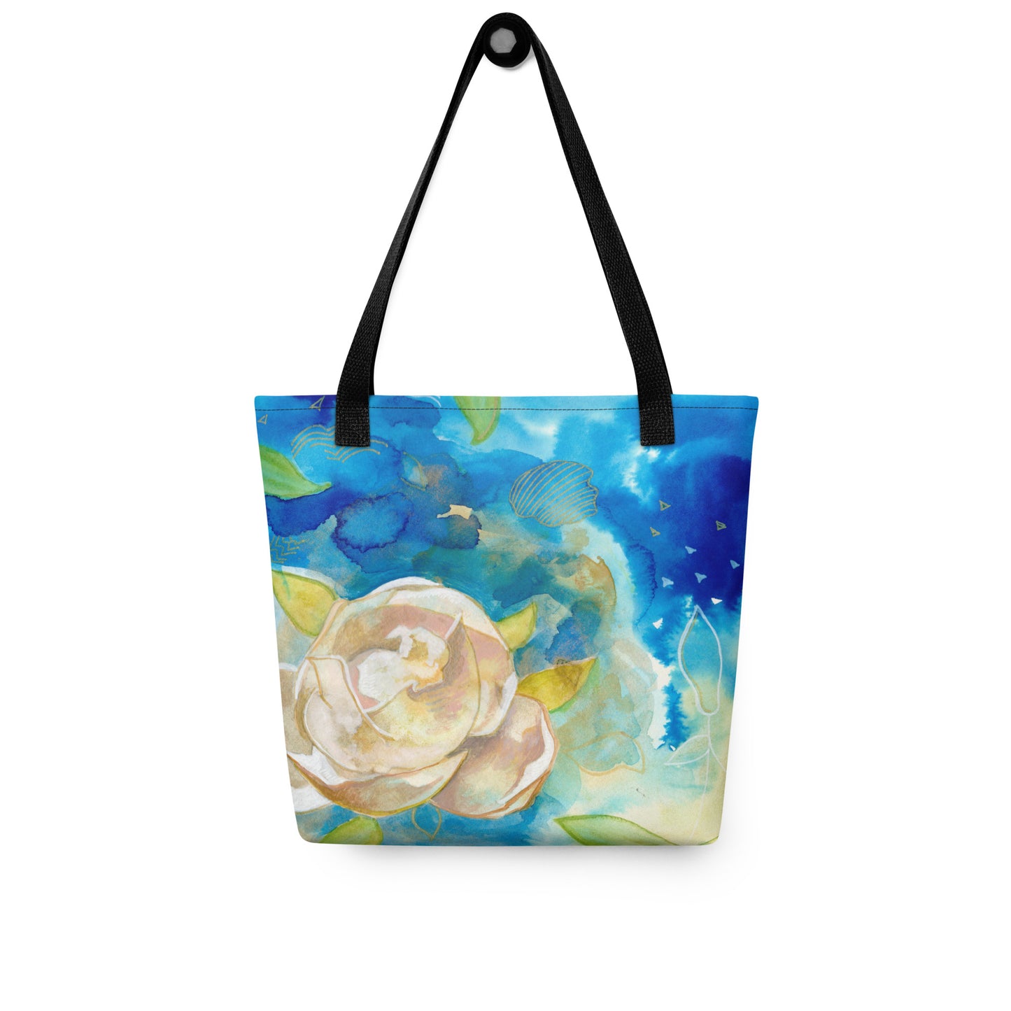 Blooming Magnolia Tote bag - Aquamarine Design - Artistic Gifts for Women - Art by Artist Tania Herrera from Aquamarine Design Studio