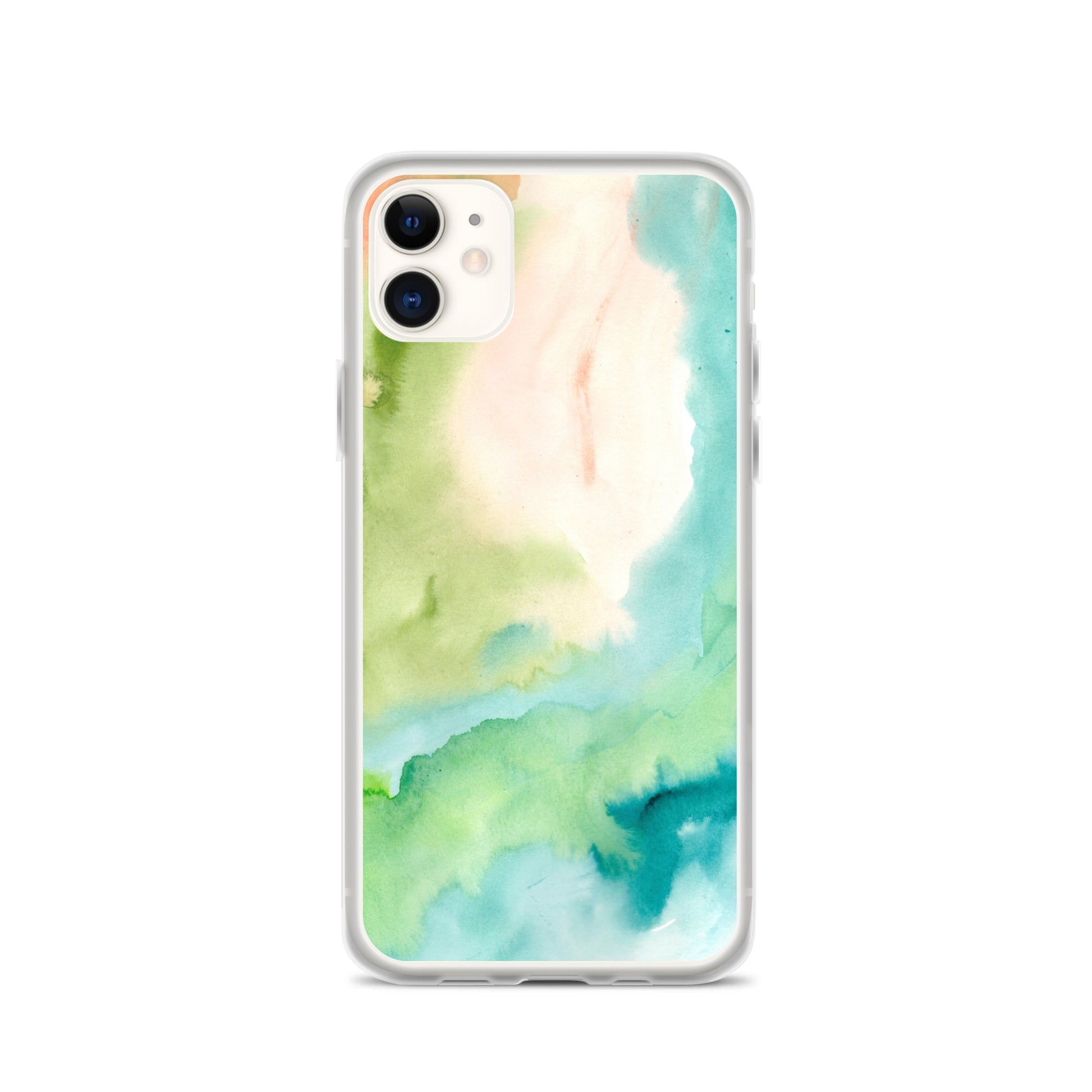 Soft Green Clear Case for iPhone® - Aquamarine Design - Artistic Gifts for Women - Art by Artist Tania Herrera from Aquamarine Design Studio
