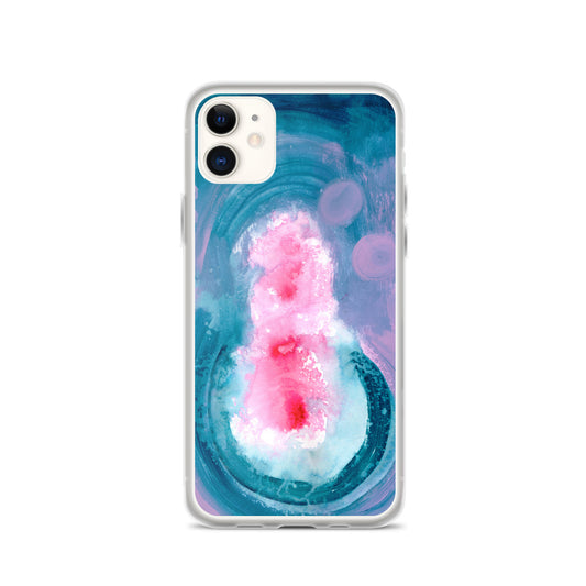 Magical Blue II Clear Case for iPhone® - Aquamarine Design - Artistic Gifts for Women - Art by Artist Tania Herrera from Aquamarine Design Studio