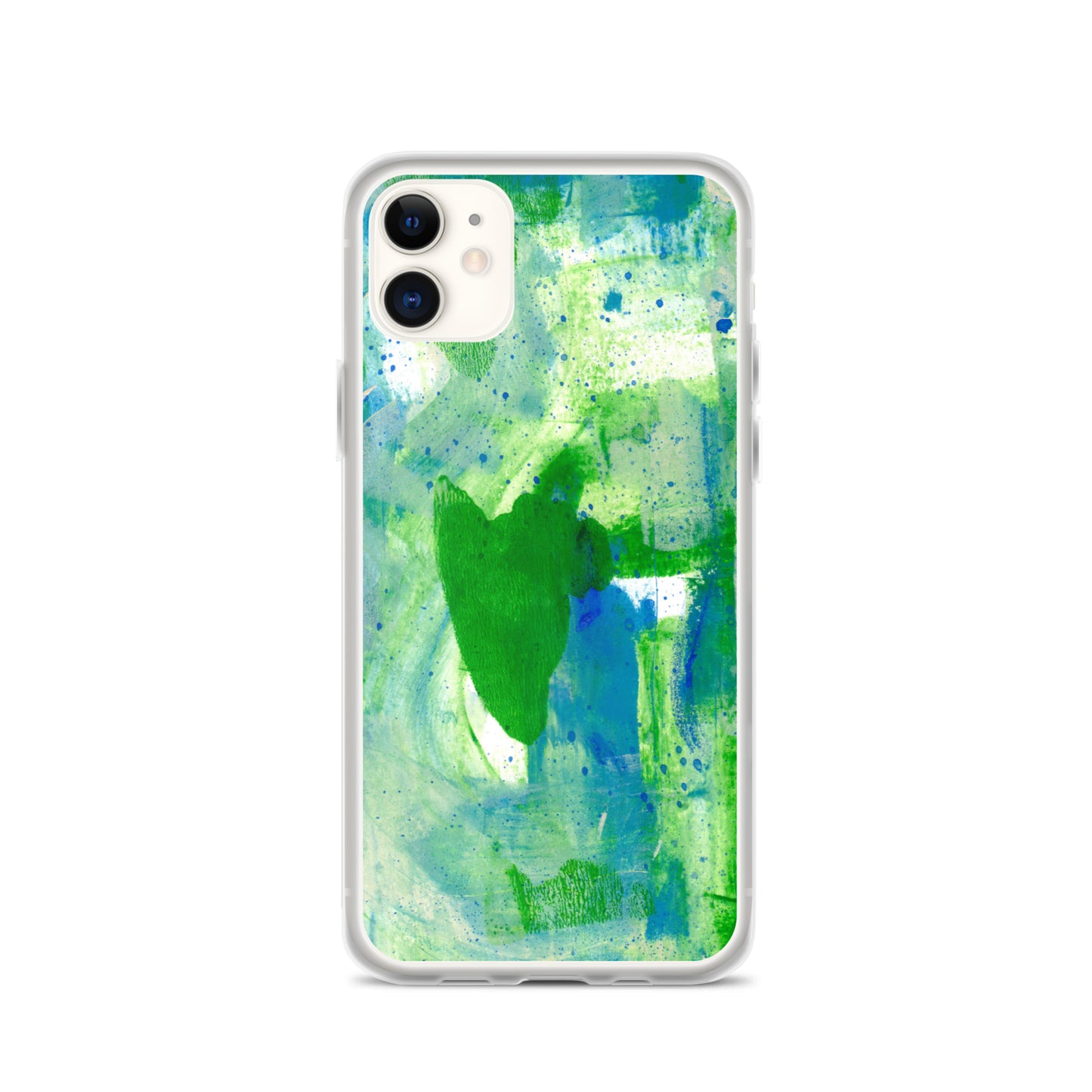 Green Mist Clear Case for iPhone® - Aquamarine Design - Artistic Gifts for Women - Art by Artist Tania Herrera from Aquamarine Design Studio