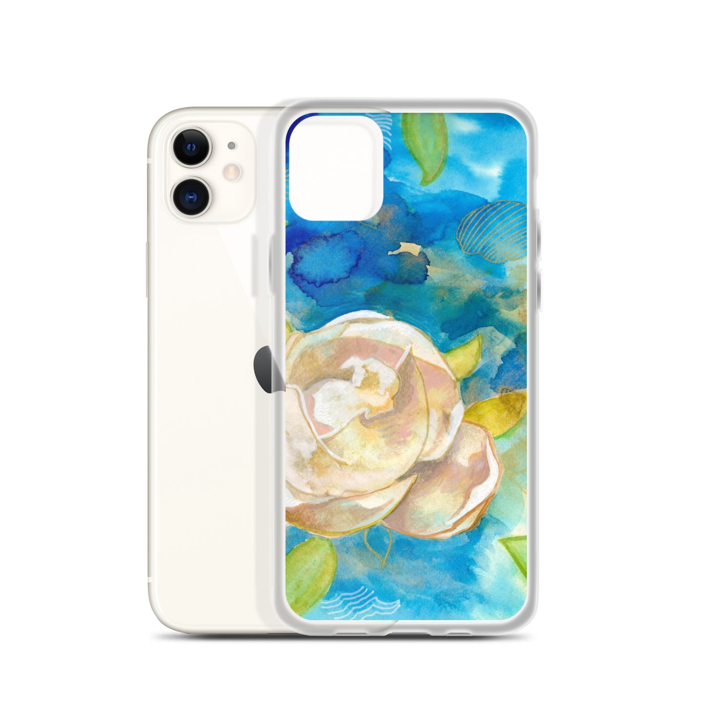 Clear Case for iPhone® - Aquamarine Design - Artistic Gifts for Women - Art by Artist Tania Herrera from Aquamarine Design Studio