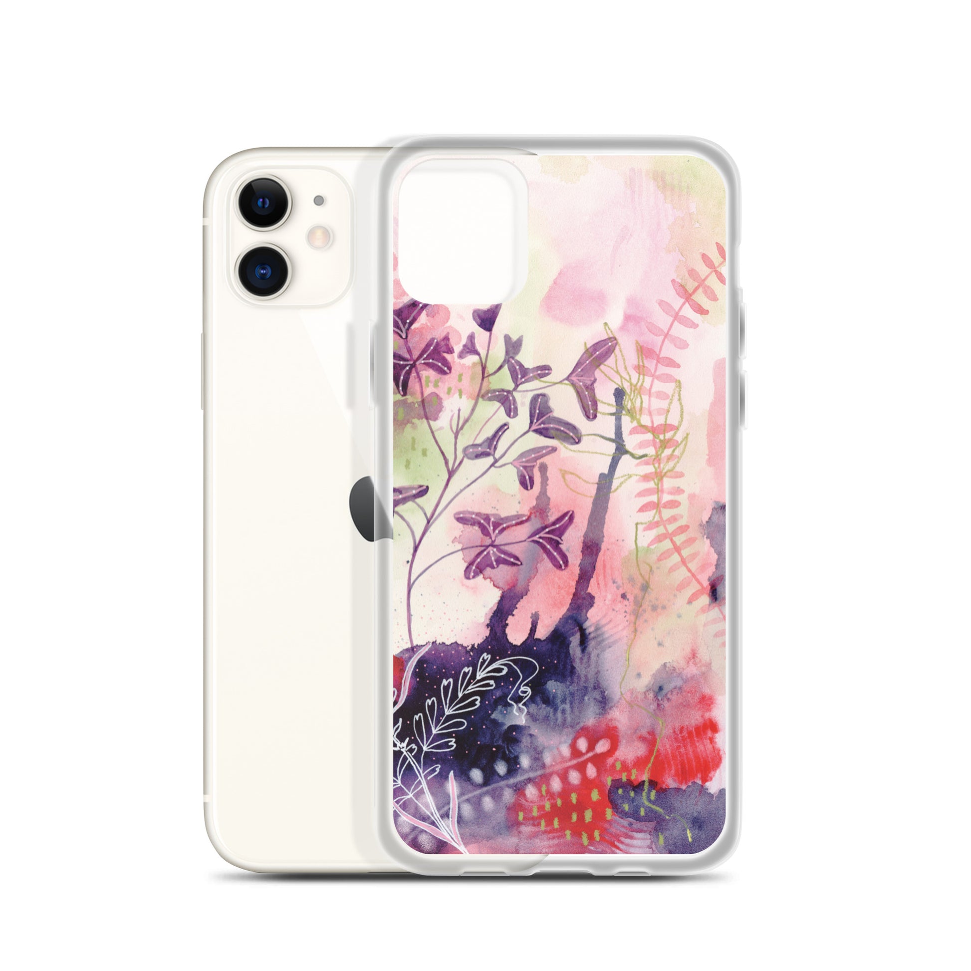 Playful Clear Case for iPhone® - Aquamarine Design - Artistic Gifts for Women - Art by Artist Tania Herrera from Aquamarine Design Studio