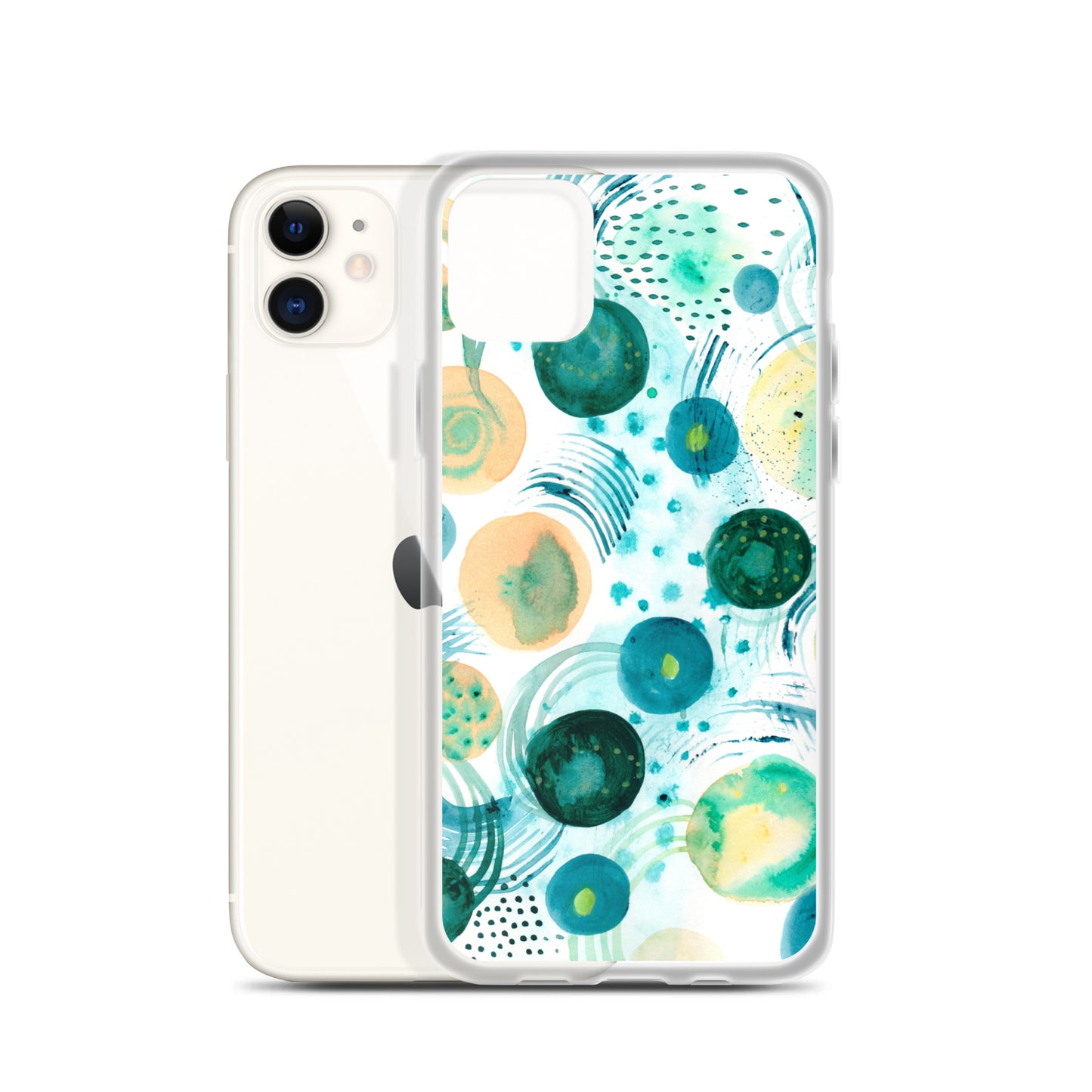 Geometrical Design Clear Case for iPhone® - Aquamarine Design - Artistic Gifts for Women - Art by Artist Tania Herrera from Aquamarine Design Studio