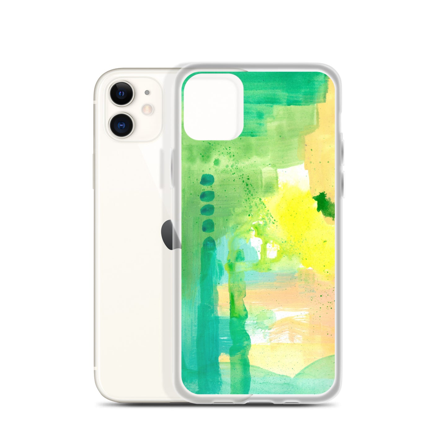 Aqua Abstract Design II Clear Case for iPhone® - Aquamarine Design - Artistic Gifts for Women - Art by Artist Tania Herrera from Aquamarine Design Studio