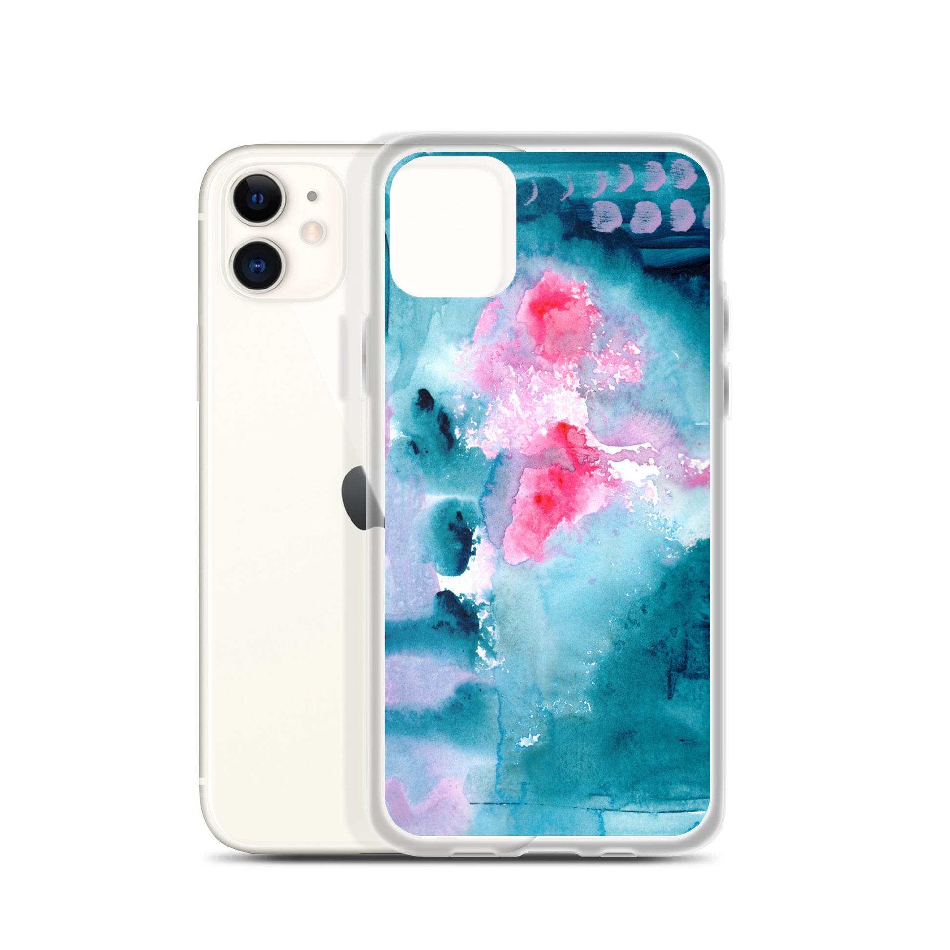 Magical Blue I Clear Case for iPhone® - Aquamarine Design - Artistic Gifts for Women - Art by Artist Tania Herrera from Aquamarine Design Studio