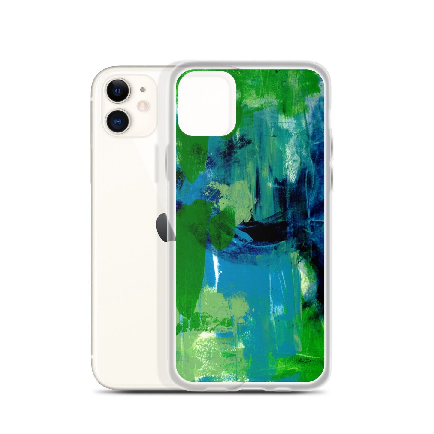 Cool Colors Clear Case for iPhone® - Aquamarine Design - Artistic Gifts for Women - Art by Artist Tania Herrera from Aquamarine Design Studio