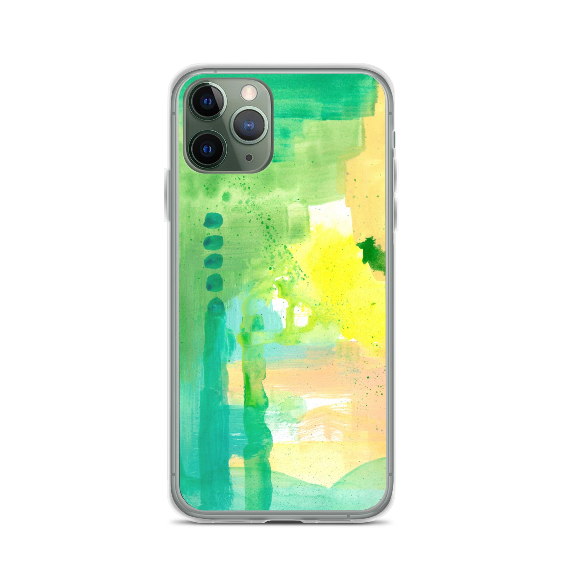 Aqua Abstract Design II Clear Case for iPhone® - Aquamarine Design - Artistic Gifts for Women - Art by Artist Tania Herrera from Aquamarine Design Studio