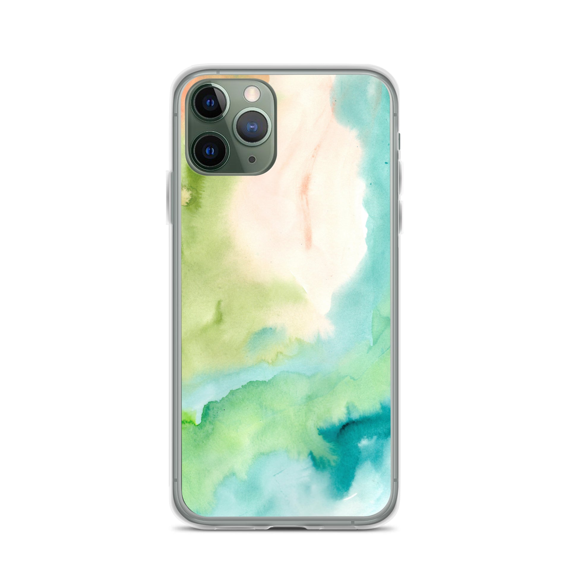 Soft Green Clear Case for iPhone® - Aquamarine Design - Artistic Gifts for Women - Art by Artist Tania Herrera from Aquamarine Design Studio