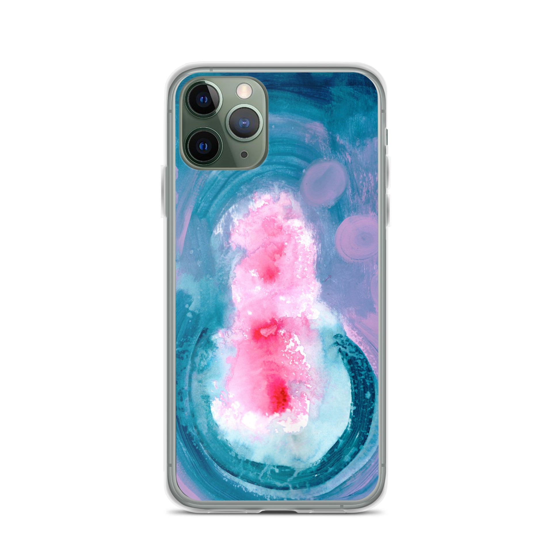 Magical Blue II Clear Case for iPhone® - Aquamarine Design - Artistic Gifts for Women - Art by Artist Tania Herrera from Aquamarine Design Studio