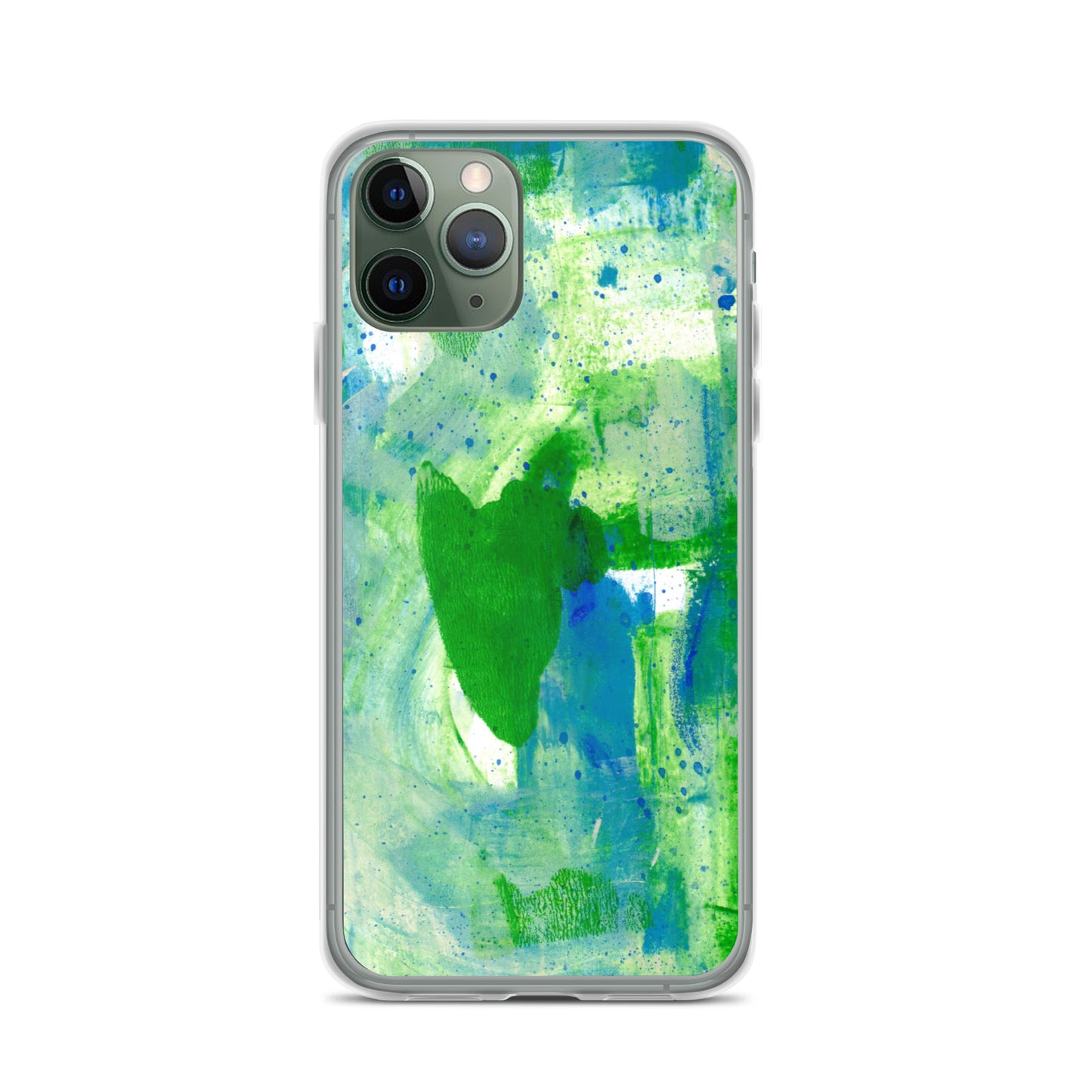 Green Mist Clear Case for iPhone® - Aquamarine Design - Artistic Gifts for Women - Art by Artist Tania Herrera from Aquamarine Design Studio