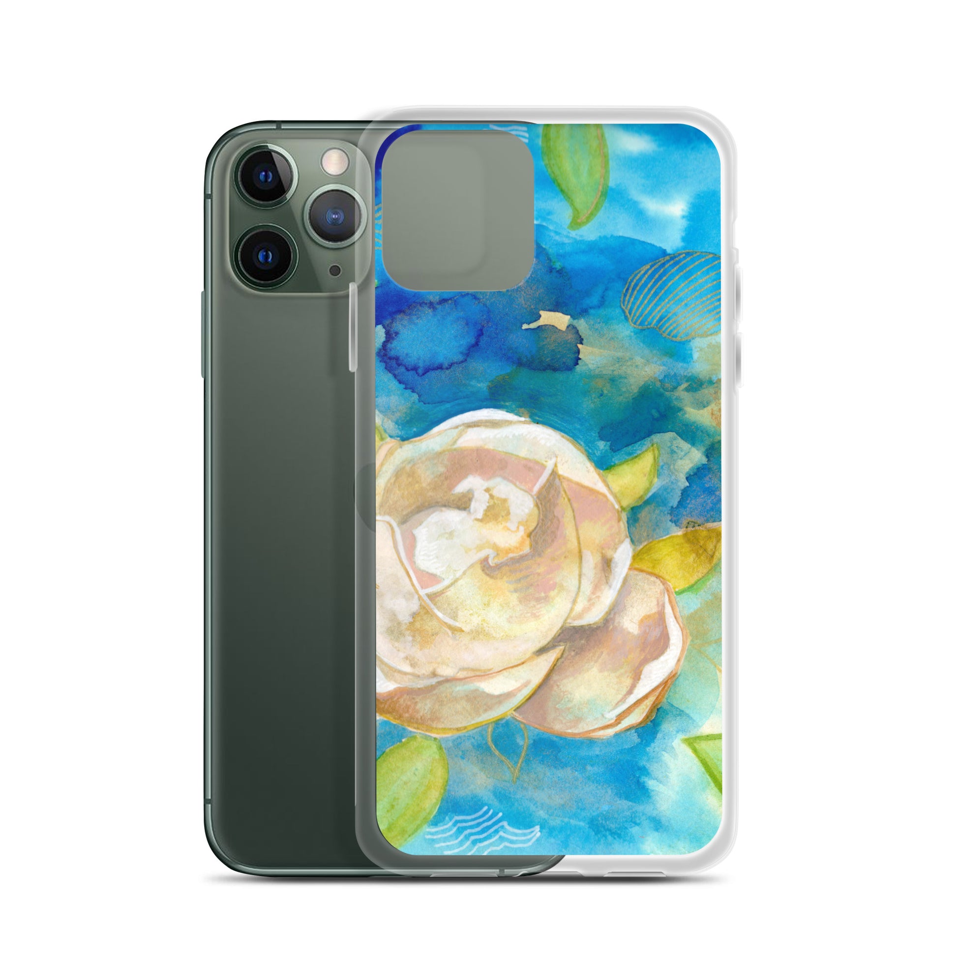 Clear Case for iPhone® - Aquamarine Design - Artistic Gifts for Women - Art by Artist Tania Herrera from Aquamarine Design Studio