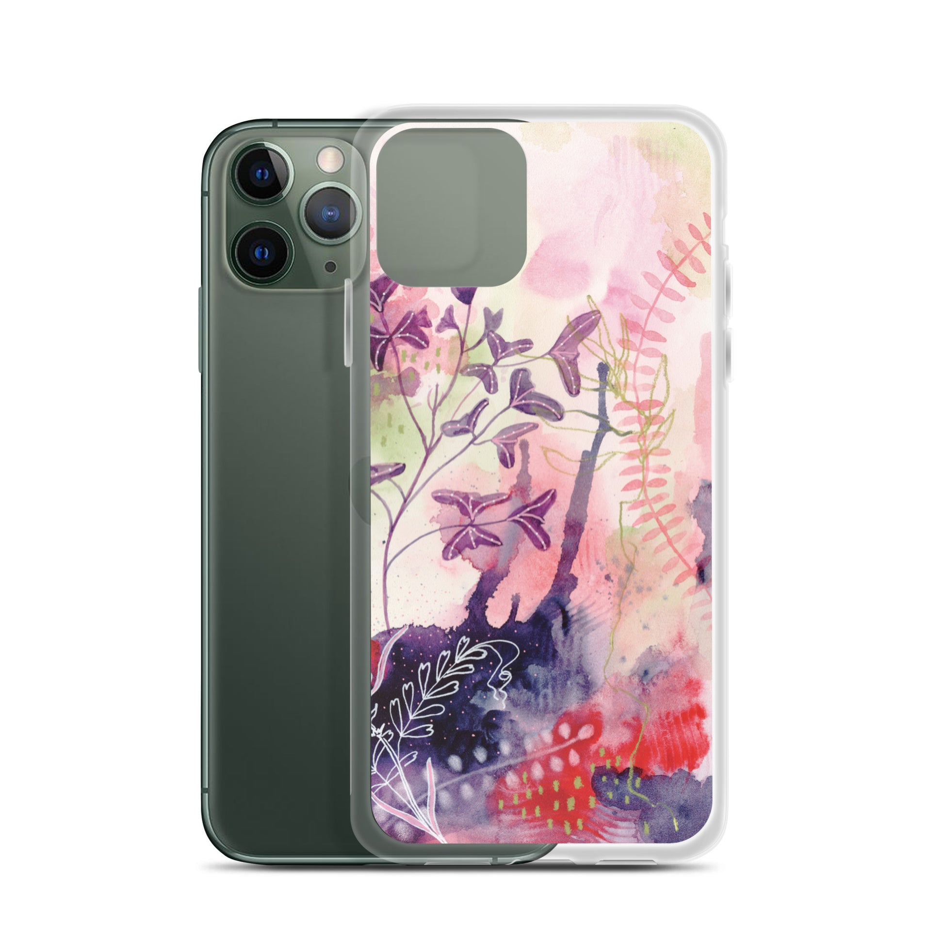 Playful Clear Case for iPhone® - Aquamarine Design - Artistic Gifts for Women - Art by Artist Tania Herrera from Aquamarine Design Studio