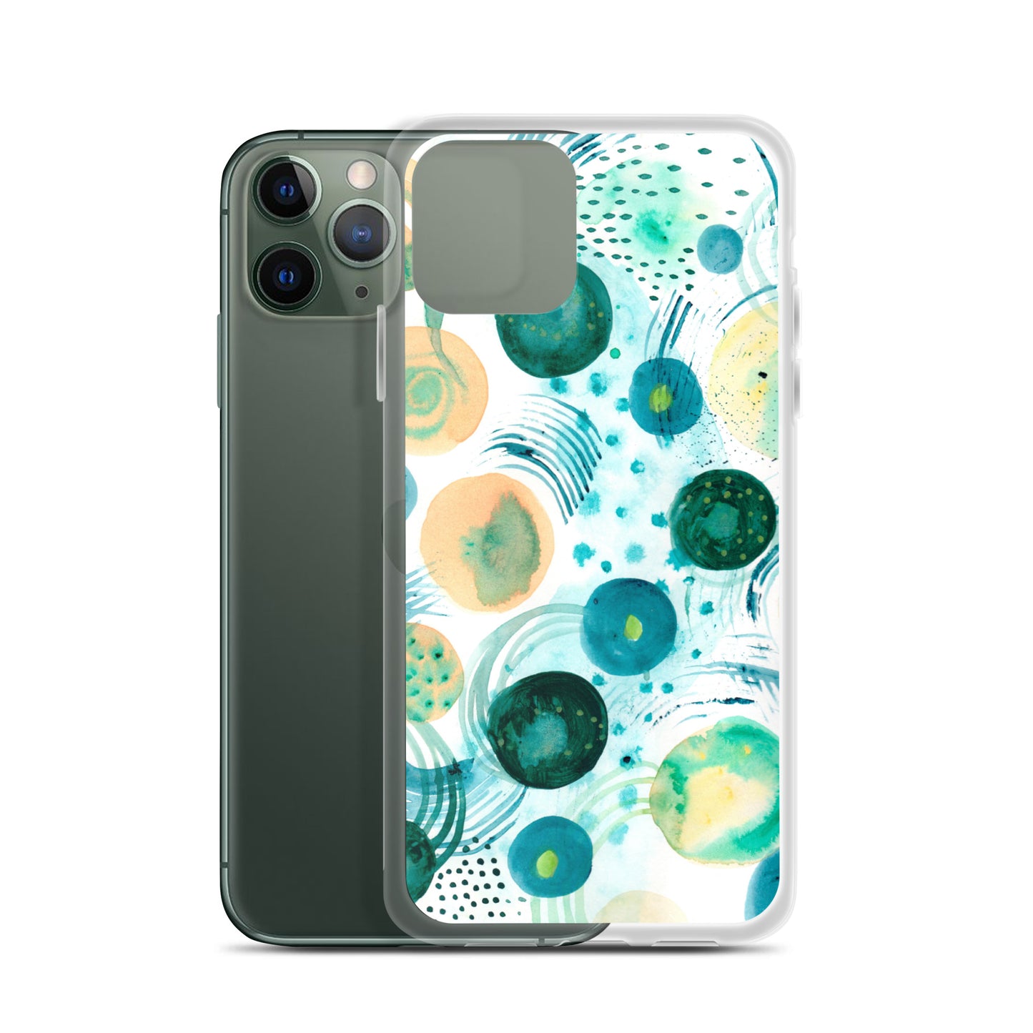 Geometrical Design Clear Case for iPhone® - Aquamarine Design - Artistic Gifts for Women - Art by Artist Tania Herrera from Aquamarine Design Studio