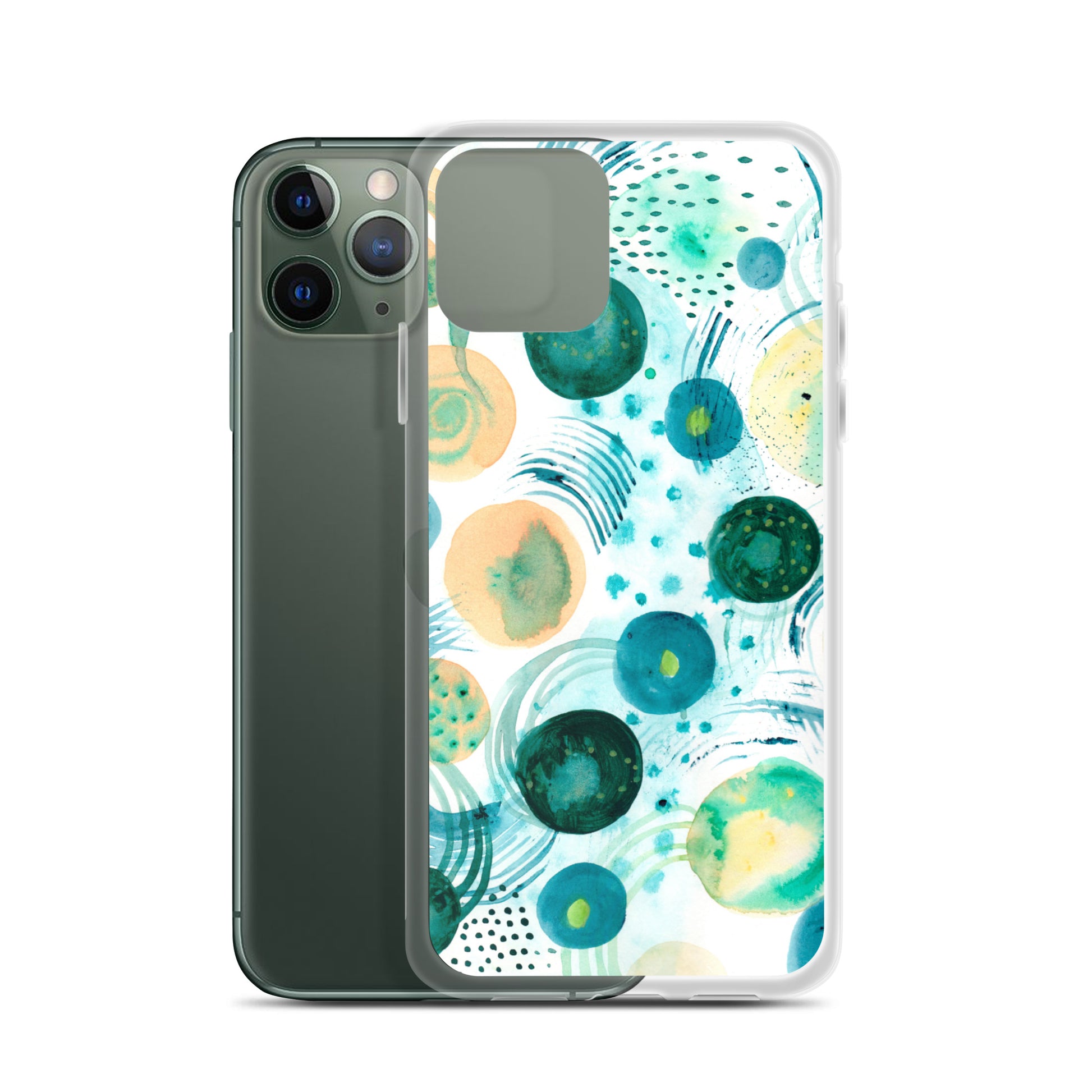 Geometrical Design Clear Case for iPhone® - Aquamarine Design - Artistic Gifts for Women - Art by Artist Tania Herrera from Aquamarine Design Studio
