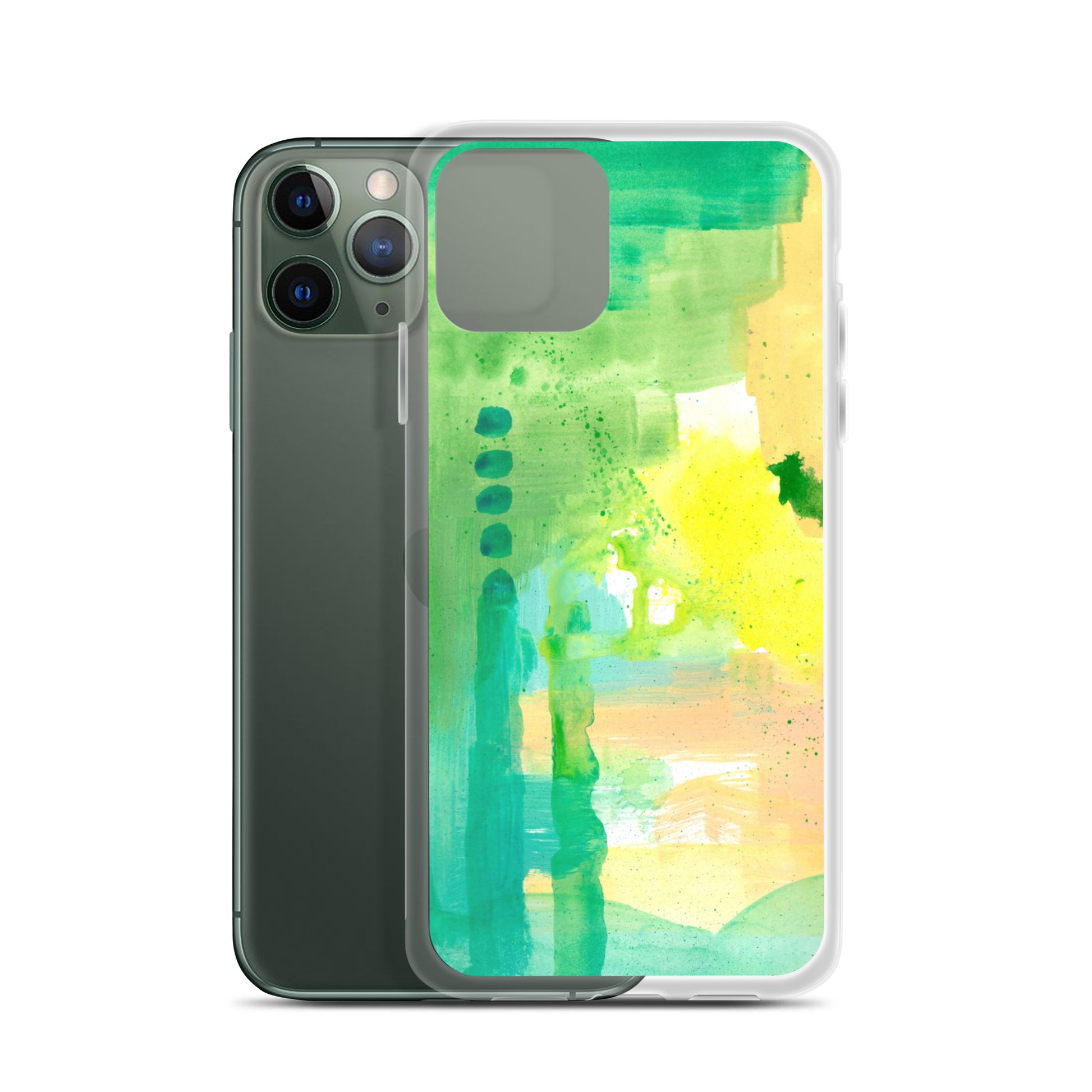 Aqua Abstract Design II Clear Case for iPhone® - Aquamarine Design - Artistic Gifts for Women - Art by Artist Tania Herrera from Aquamarine Design Studio