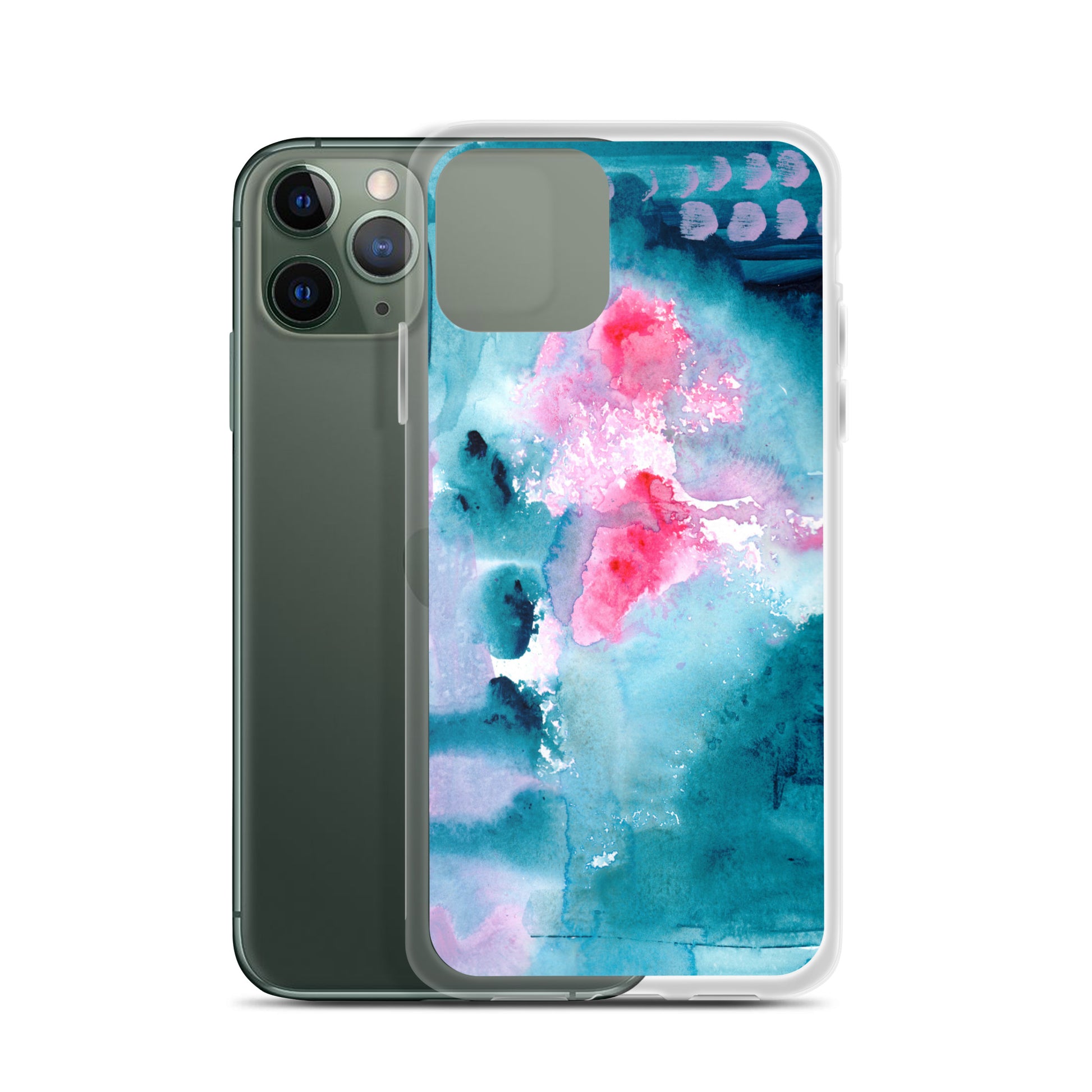 Magical Blue I Clear Case for iPhone® - Aquamarine Design - Artistic Gifts for Women - Art by Artist Tania Herrera from Aquamarine Design Studio