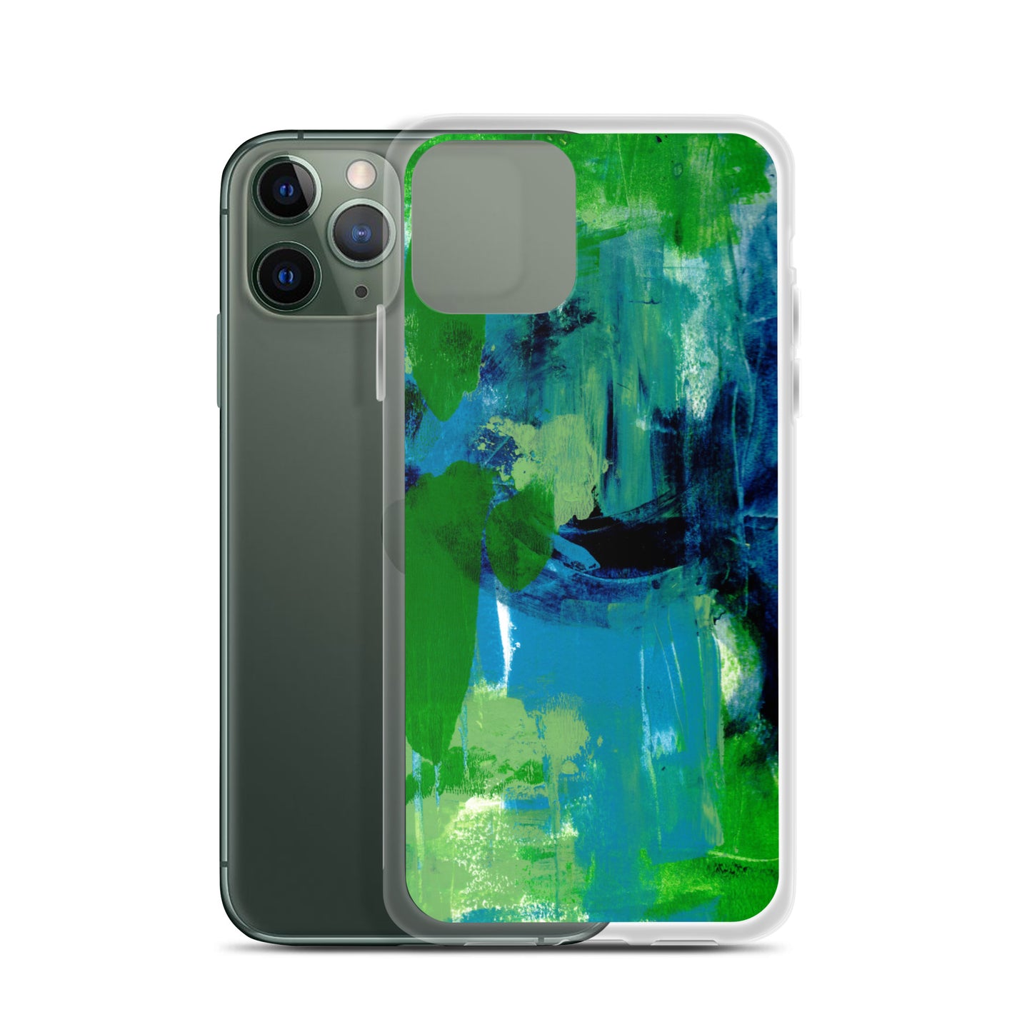 Cool Colors Clear Case for iPhone® - Aquamarine Design - Artistic Gifts for Women - Art by Artist Tania Herrera from Aquamarine Design Studio