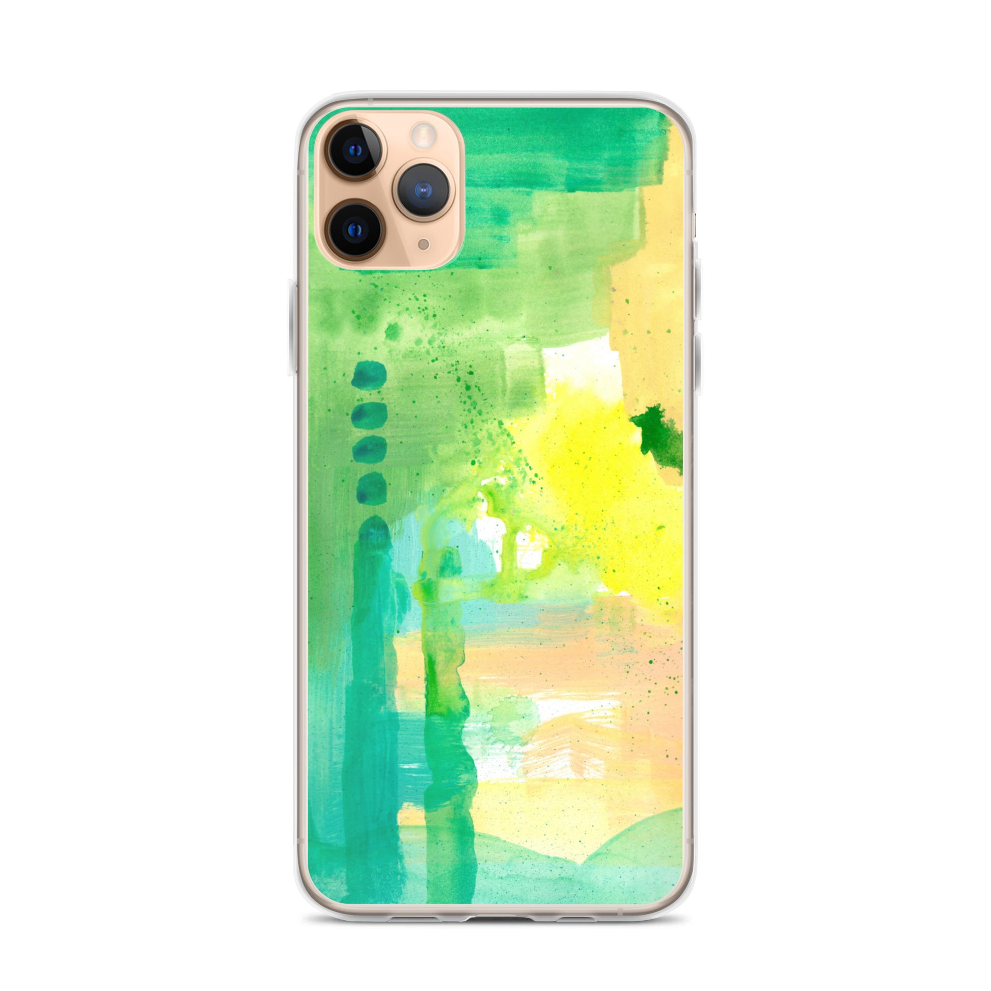 Aqua Abstract Design II Clear Case for iPhone® - Aquamarine Design - Artistic Gifts for Women - Art by Artist Tania Herrera from Aquamarine Design Studio