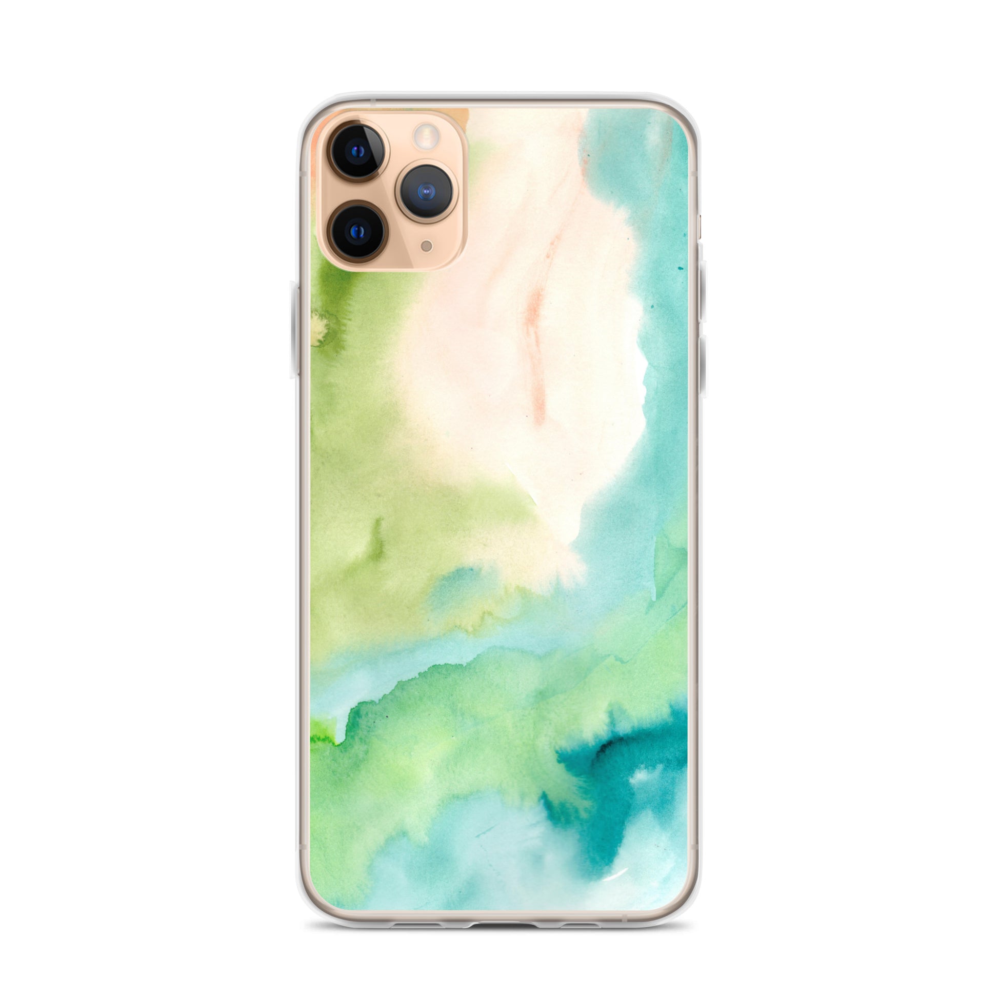 Soft Green Clear Case for iPhone® - Aquamarine Design - Artistic Gifts for Women - Art by Artist Tania Herrera from Aquamarine Design Studio