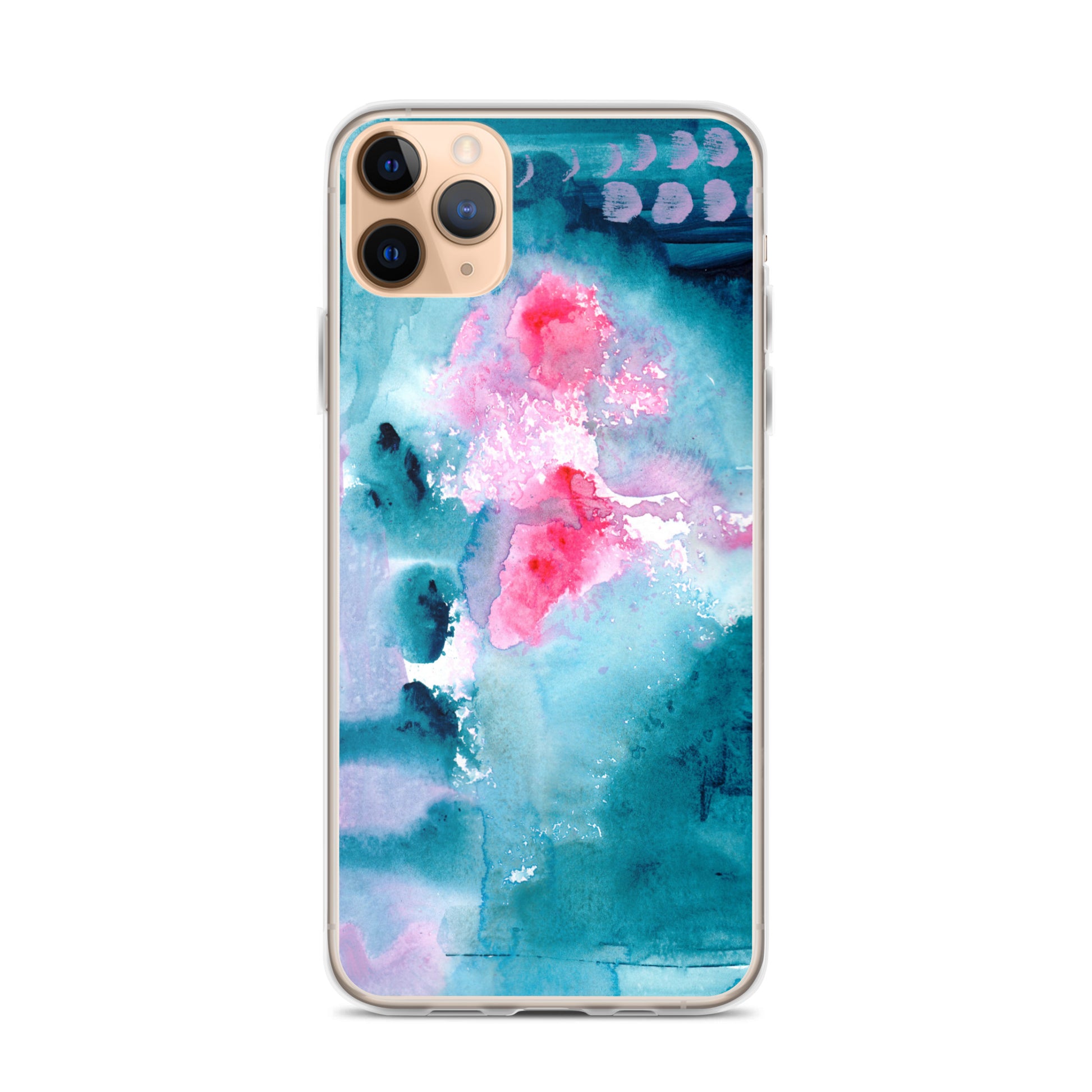 Magical Blue I Clear Case for iPhone® - Aquamarine Design - Artistic Gifts for Women - Art by Artist Tania Herrera from Aquamarine Design Studio