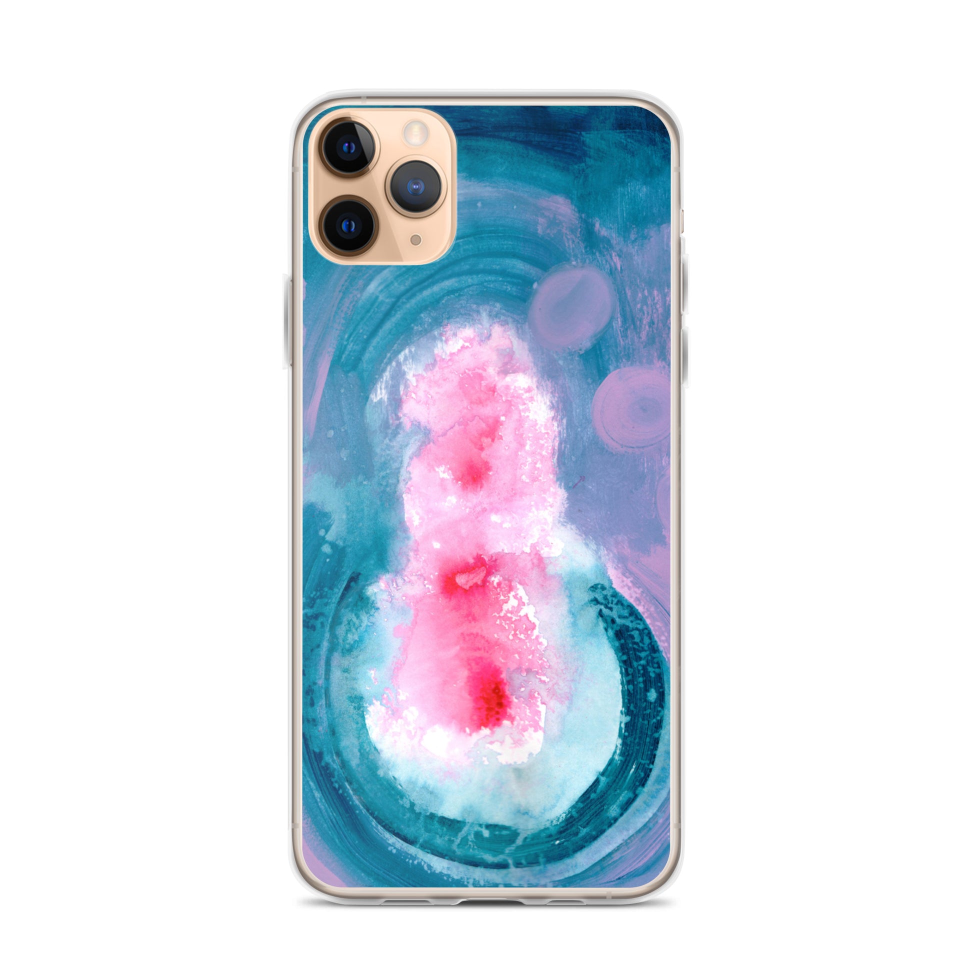Magical Blue II Clear Case for iPhone® - Aquamarine Design - Artistic Gifts for Women - Art by Artist Tania Herrera from Aquamarine Design Studio