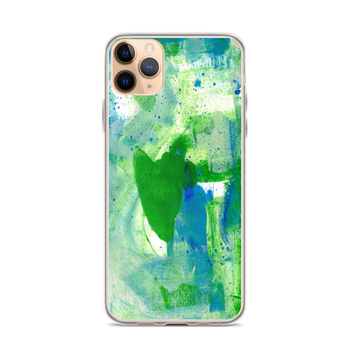 Green Mist Clear Case for iPhone® - Aquamarine Design - Artistic Gifts for Women - Art by Artist Tania Herrera from Aquamarine Design Studio