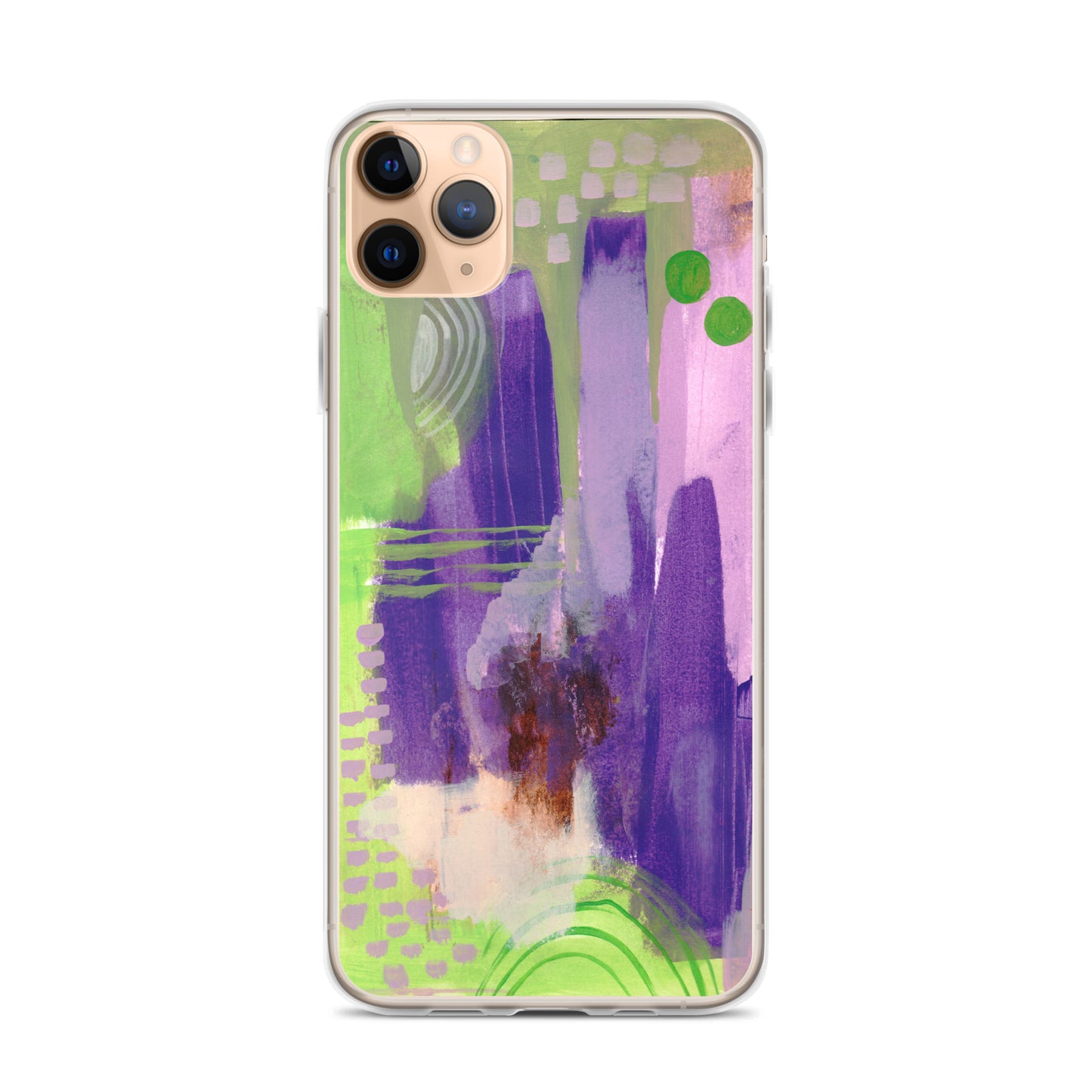 Purple Abstract II Clear Case for iPhone® - Aquamarine Design - Artistic Gifts for Women - Art by Artist Tania Herrera from Aquamarine Design Studio