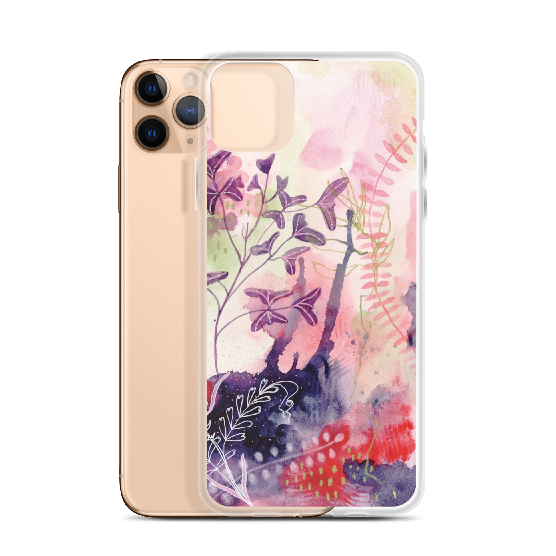 Playful Clear Case for iPhone® - Aquamarine Design - Artistic Gifts for Women - Art by Artist Tania Herrera from Aquamarine Design Studio