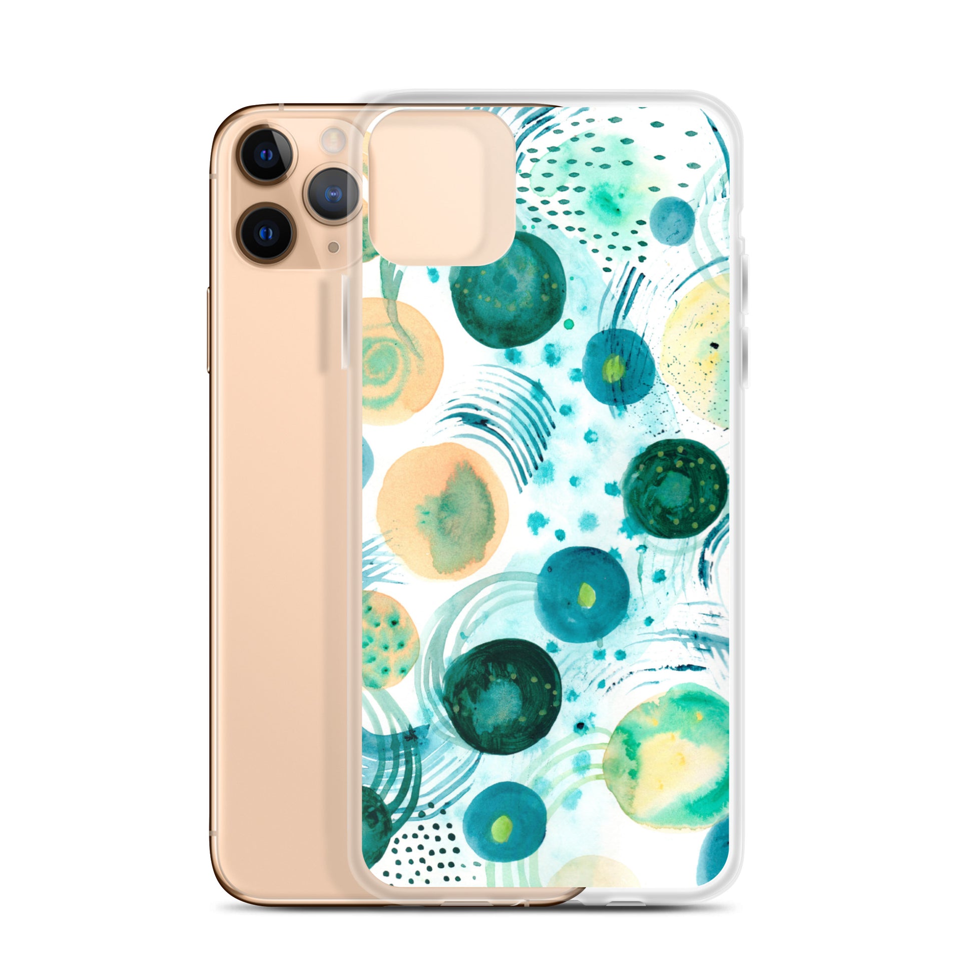 Geometrical Design Clear Case for iPhone® - Aquamarine Design - Artistic Gifts for Women - Art by Artist Tania Herrera from Aquamarine Design Studio