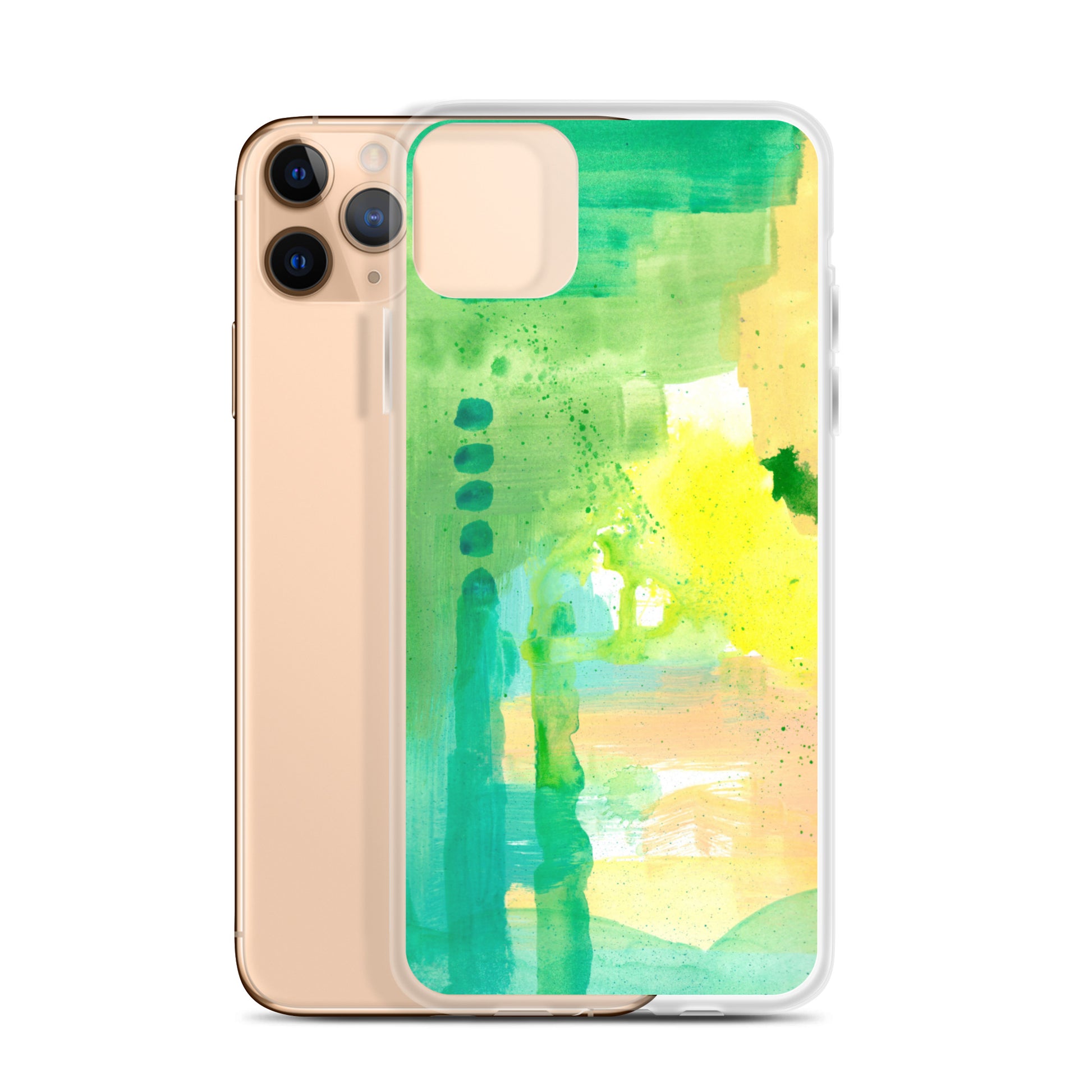 Aqua Abstract Design II Clear Case for iPhone® - Aquamarine Design - Artistic Gifts for Women - Art by Artist Tania Herrera from Aquamarine Design Studio