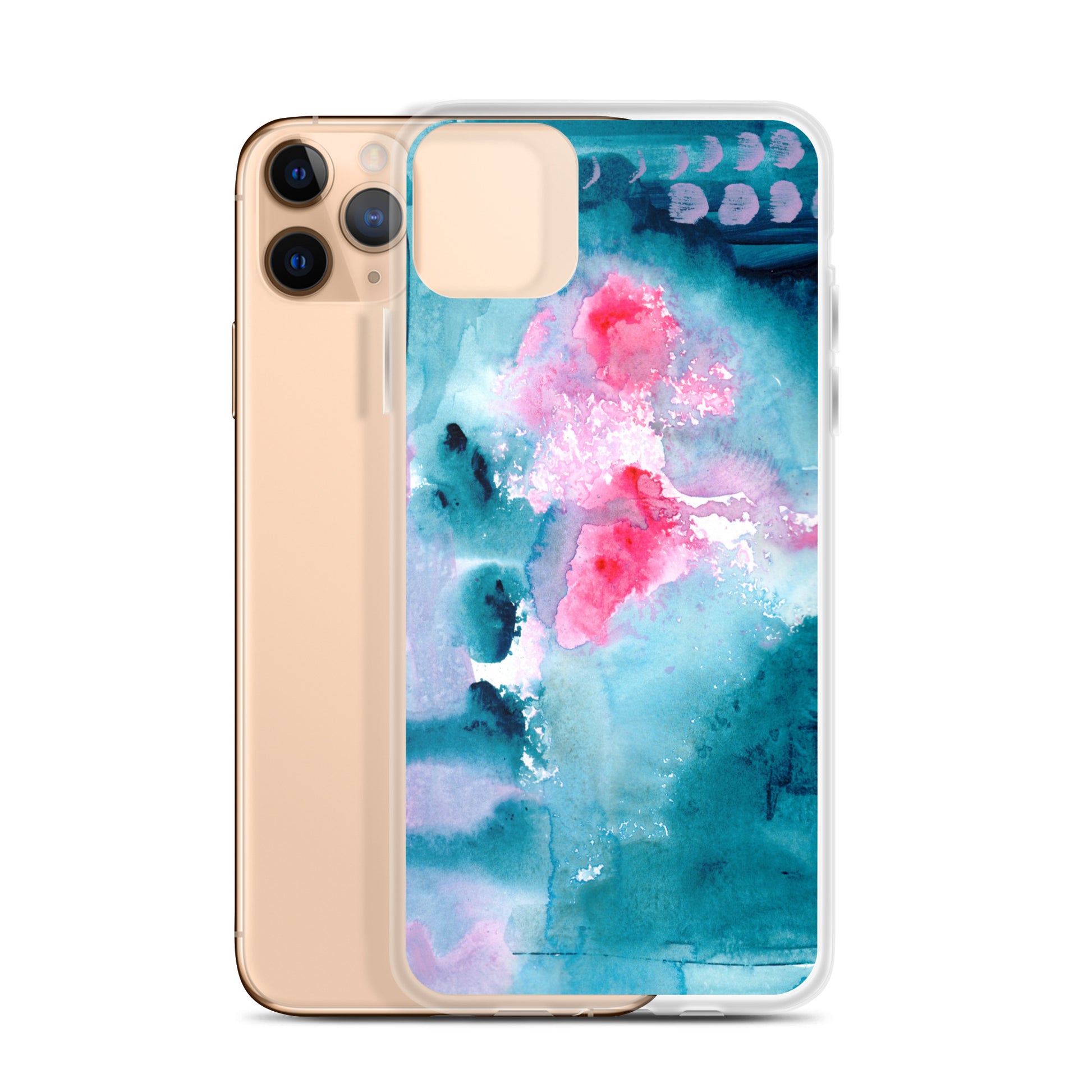 Magical Blue I Clear Case for iPhone® - Aquamarine Design - Artistic Gifts for Women - Art by Artist Tania Herrera from Aquamarine Design Studio