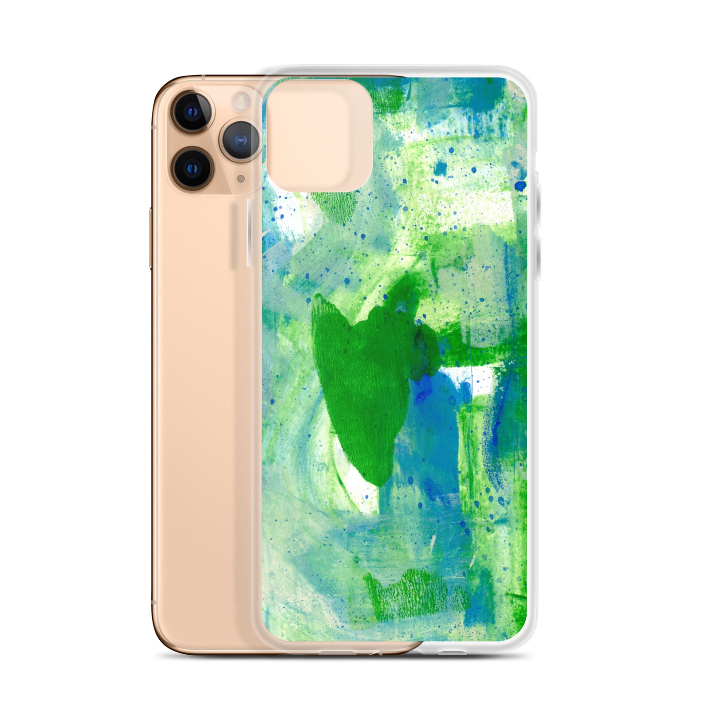 Green Mist Clear Case for iPhone® - Aquamarine Design - Artistic Gifts for Women - Art by Artist Tania Herrera from Aquamarine Design Studio