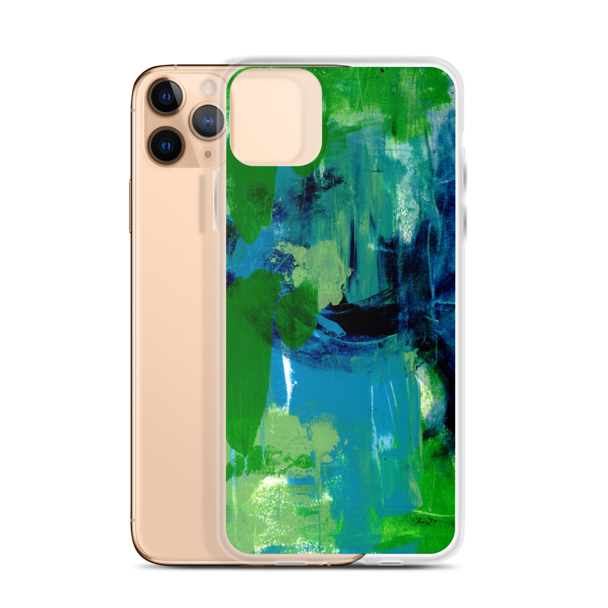 Cool Colors Clear Case for iPhone® - Aquamarine Design - Artistic Gifts for Women - Art by Artist Tania Herrera from Aquamarine Design Studio