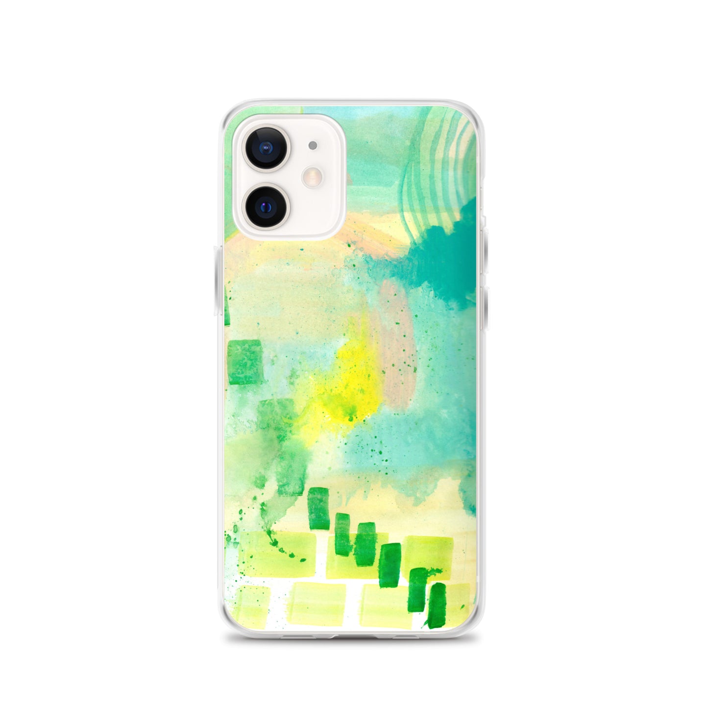 Abstract Aqua Clear Case for iPhone® - Aquamarine Design - Artistic Gifts for Women - Art by Artist Tania Herrera from Aquamarine Design Studio