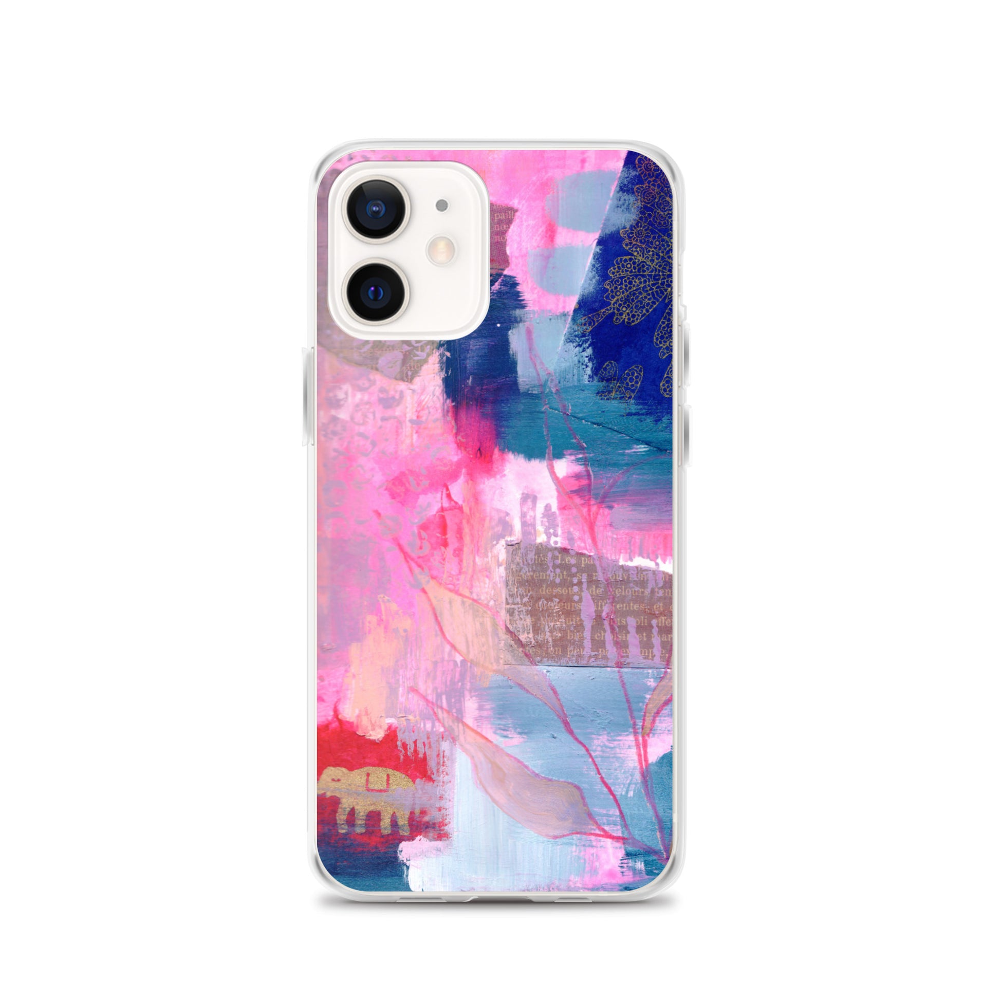 Collage Design Clear Case for iPhone® - Aquamarine Design - Artistic Gifts for Women - Art by Artist Tania Herrera from Aquamarine Design Studio