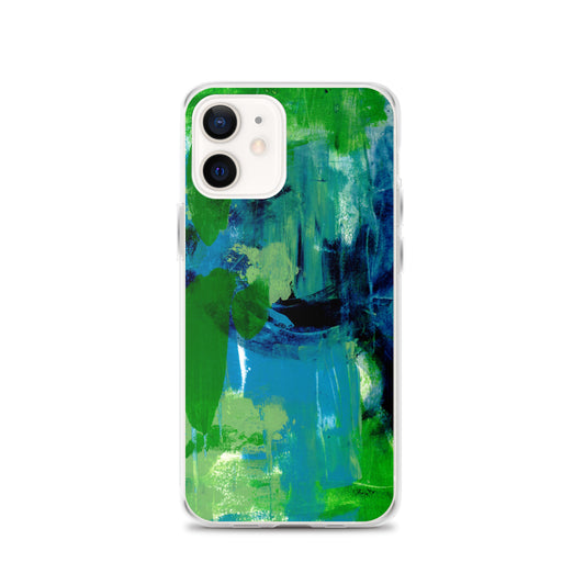 Cool Colors Clear Case for iPhone® - Aquamarine Design - Artistic Gifts for Women - Art by Artist Tania Herrera from Aquamarine Design Studio