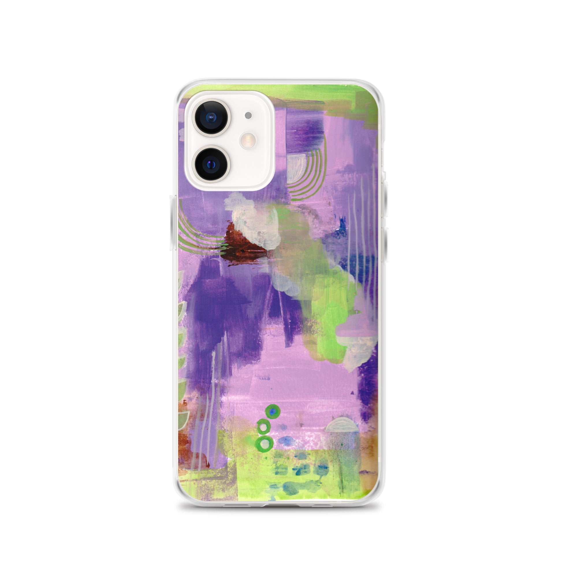 Purple Abstract I Clear Case for iPhone® - Aquamarine Design - Artistic Gifts for Women - Art by Artist Tania Herrera from Aquamarine Design Studio