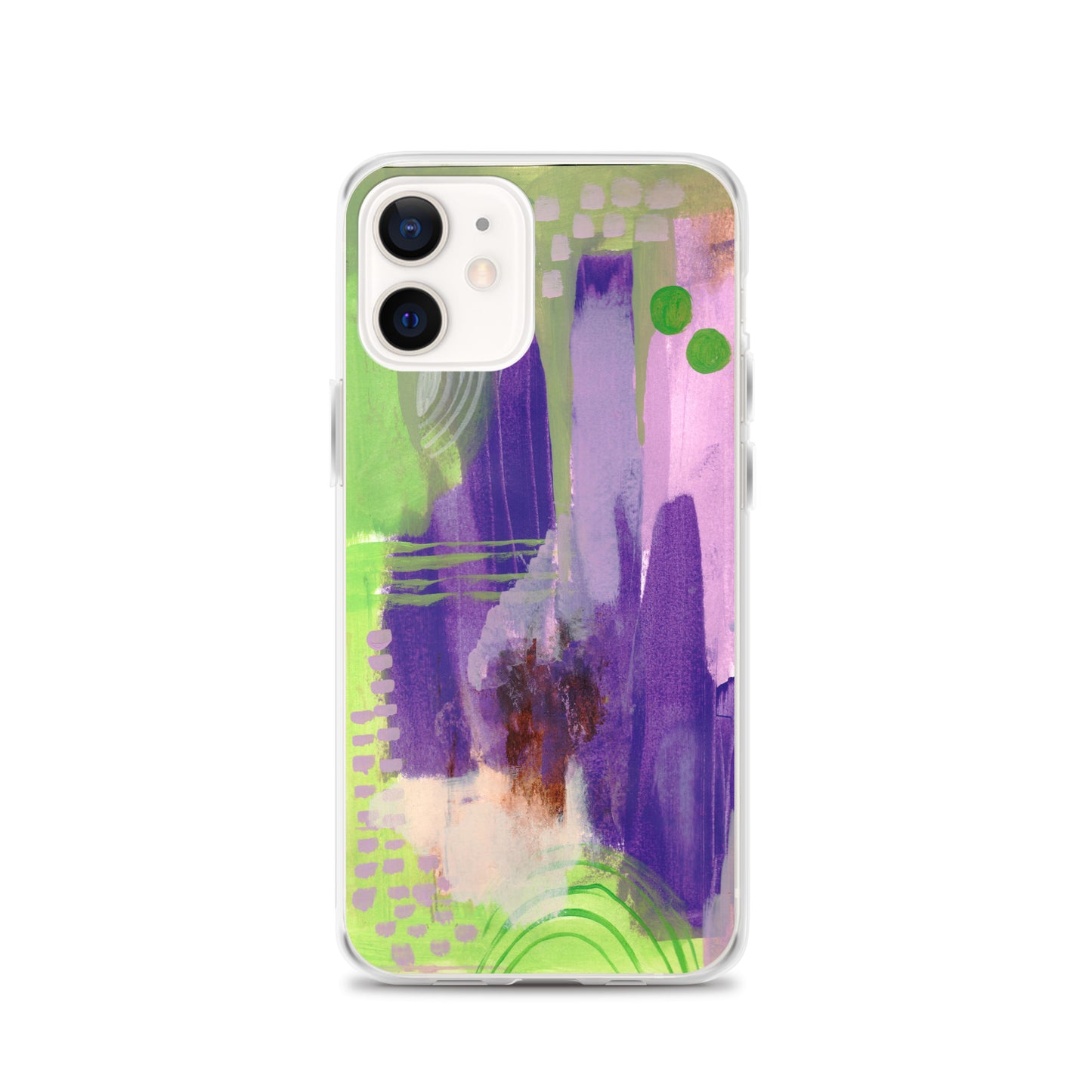Purple Abstract II Clear Case for iPhone® - Aquamarine Design - Artistic Gifts for Women - Art by Artist Tania Herrera from Aquamarine Design Studio
