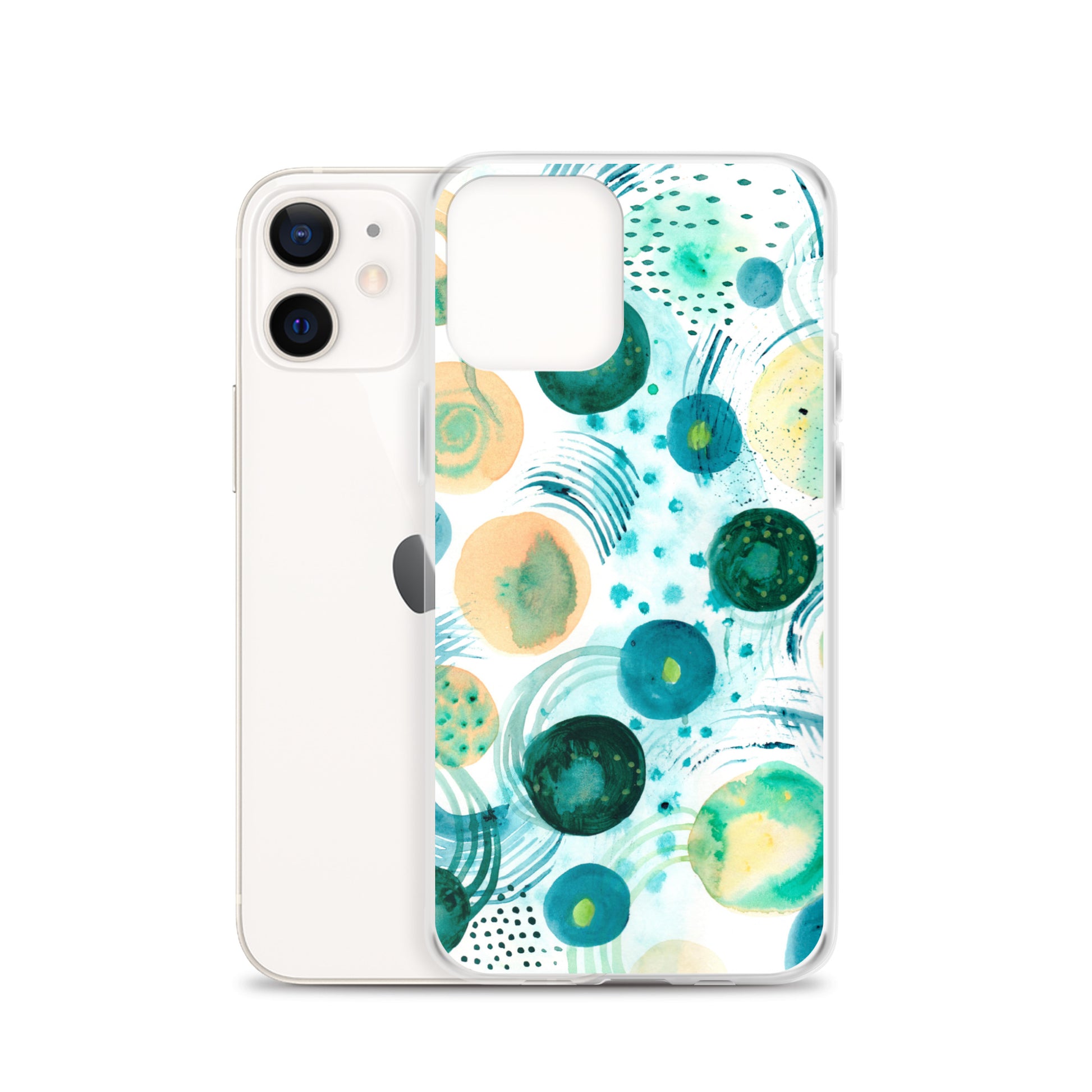 Geometrical Design Clear Case for iPhone® - Aquamarine Design - Artistic Gifts for Women - Art by Artist Tania Herrera from Aquamarine Design Studio