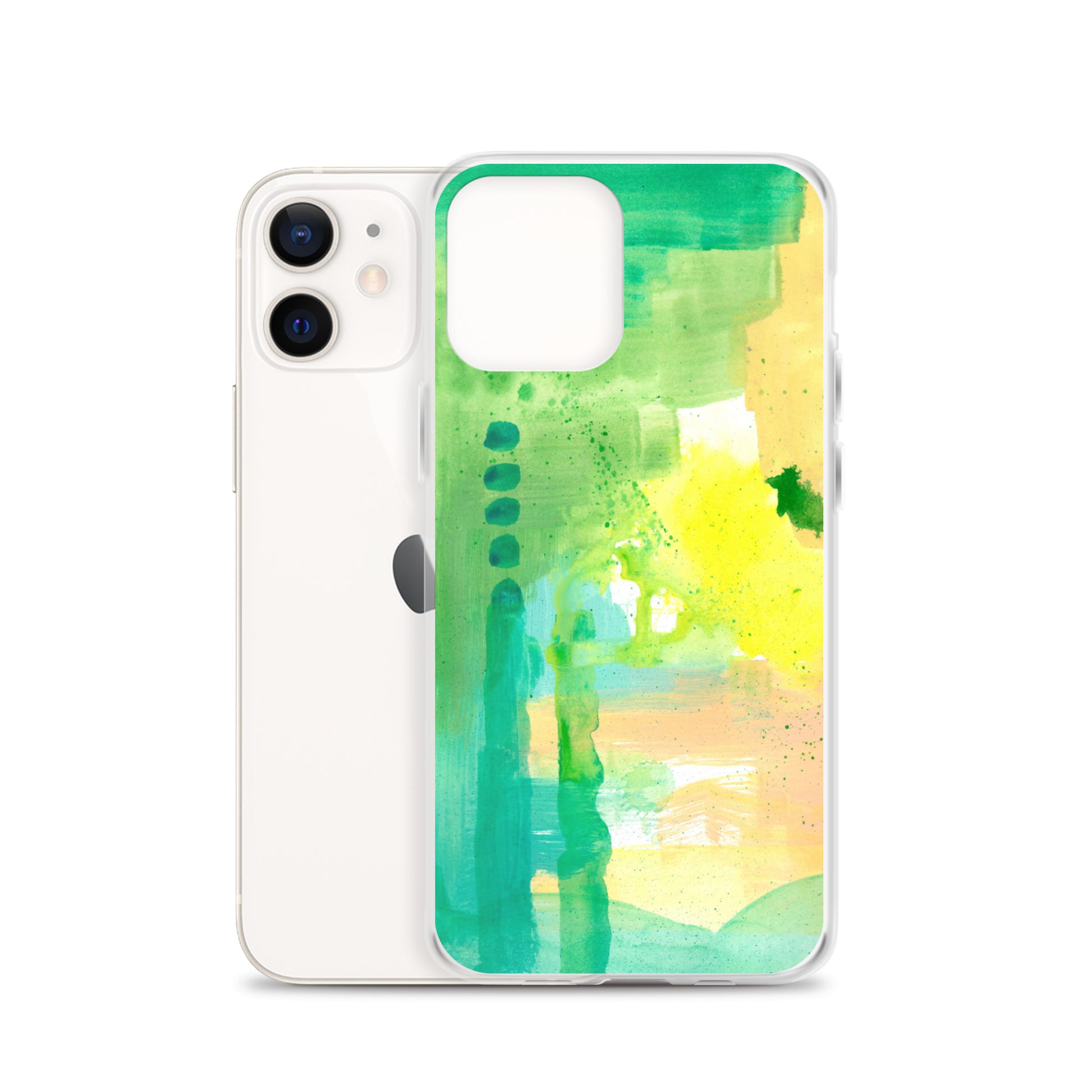 Aqua Abstract Design II Clear Case for iPhone® - Aquamarine Design - Artistic Gifts for Women - Art by Artist Tania Herrera from Aquamarine Design Studio